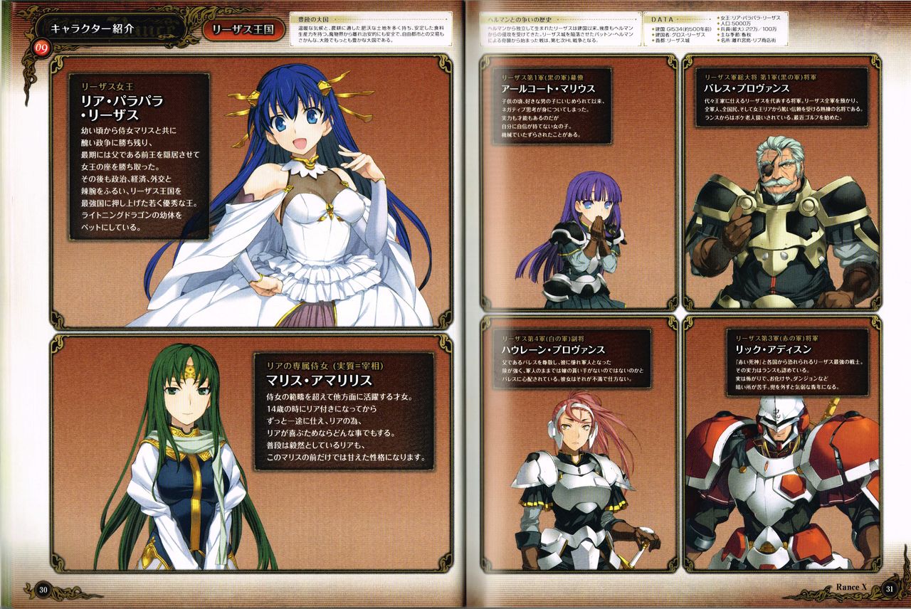 Rance X Kessen Settei Shiryou Rough Gashuu image number 16