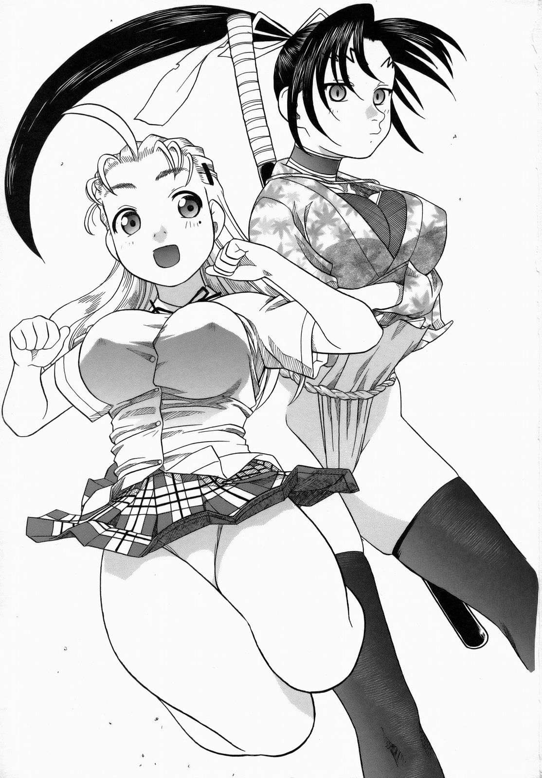 (COMIC1) [Studio Wallaby (Niiruma Kenji)] Shigure and Miyu in School Life (History's Strongest Disciple Kenichi) 이미지 번호 2