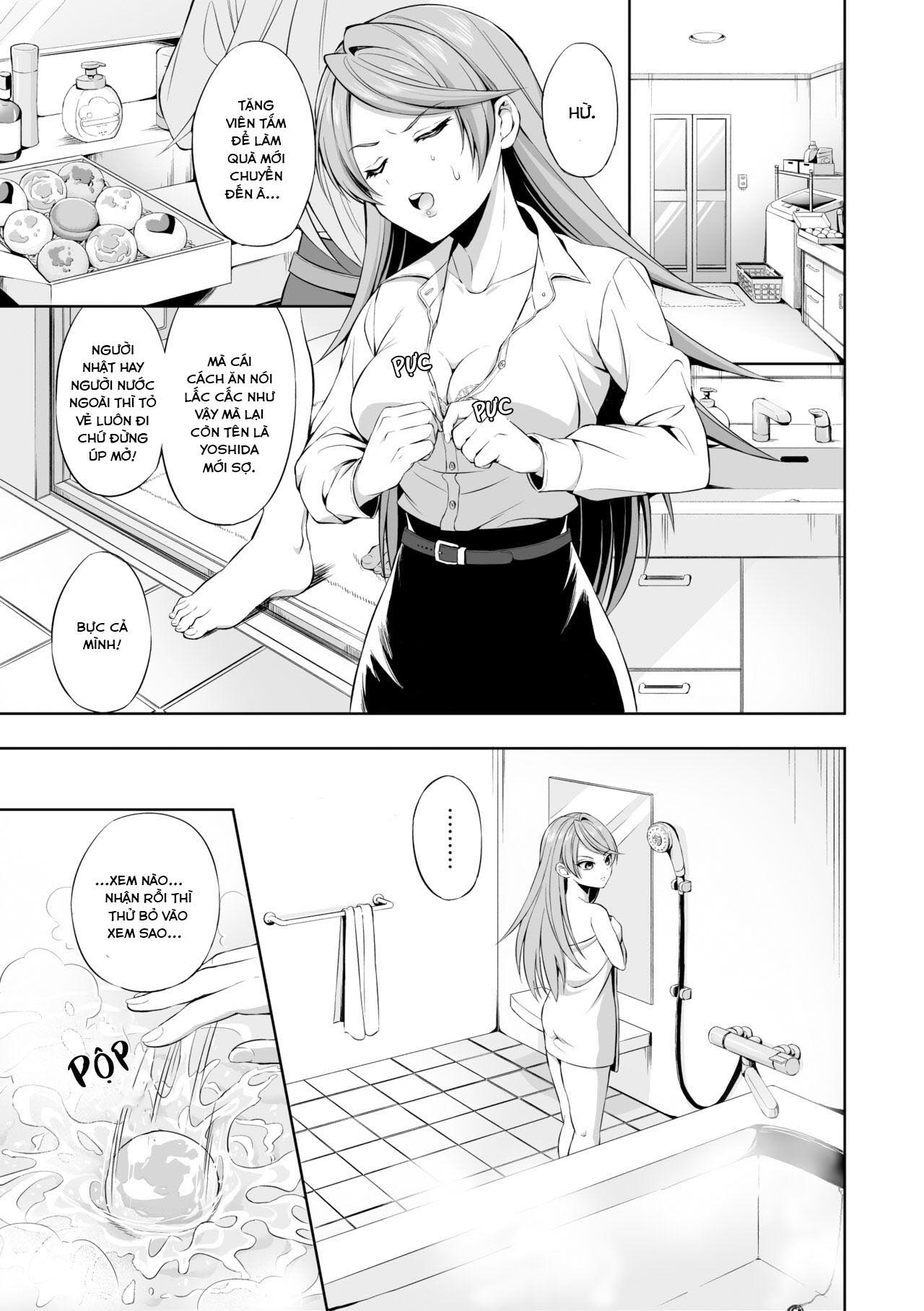 [Enuenuki] Ryoujoku Shokushu no Bathroom ~Ayashige na Otonari-san ni Moratta no wa Shokushu deshita~ [Vietnamese] 이미지 번호 5