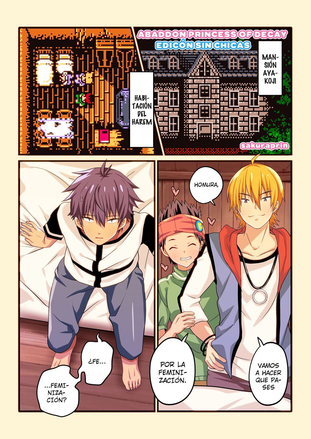 [Sakura Prin] Fukai ni Nemuru Oujo no Homodon -Mesu Ochi Hen- (DLsite Girl's Maniax Anthology Vol. 5 -Mesu Ochi-) [Spanish] [Yashoholic] [Digital] image number 2