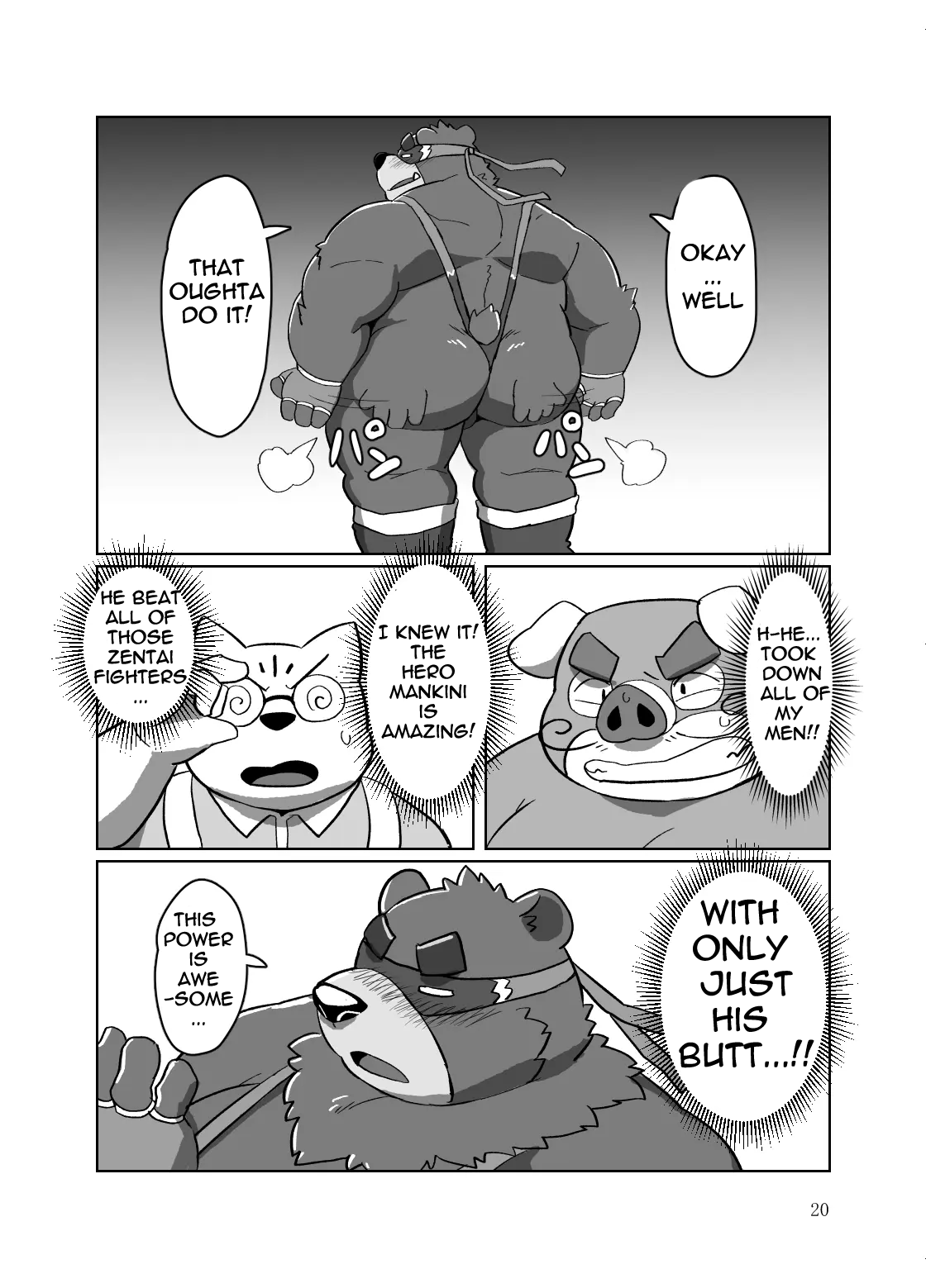 [Kyouretsu Hiyougeka (Beat-kun)] Roshutsu Hentai Dosukebear| Exhibitionist Pervert Dosukebear [English][The_Masked_Kemoner] [Digital] изображение № 19