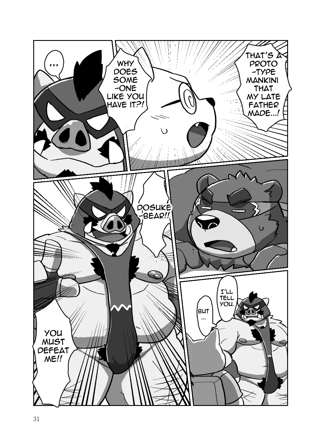 [Kyouretsu Hiyougeka (Beat-kun)] Roshutsu Hentai Dosukebear| Exhibitionist Pervert Dosukebear [English][The_Masked_Kemoner] [Digital] изображение № 30