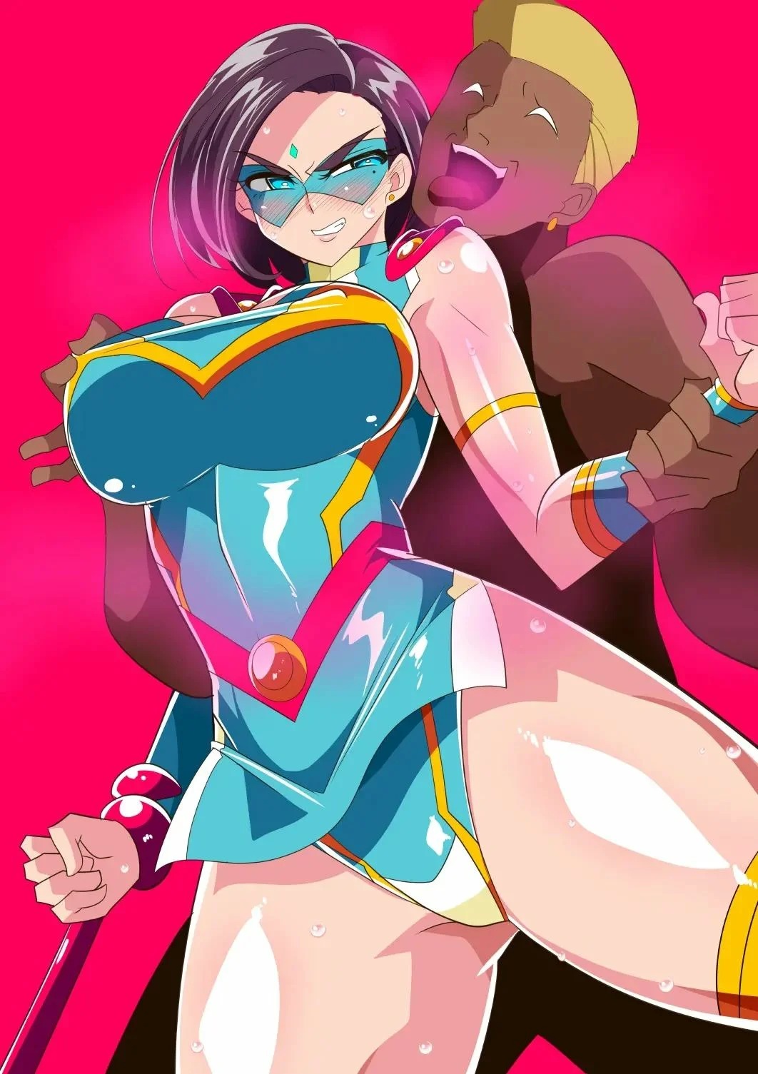 [Warabimochi] Hitozuma Choujin Mighty Madam! VS Saiin Yarichin Kaijin Zenpen [Spanish] [DelNero] 画像番号 2