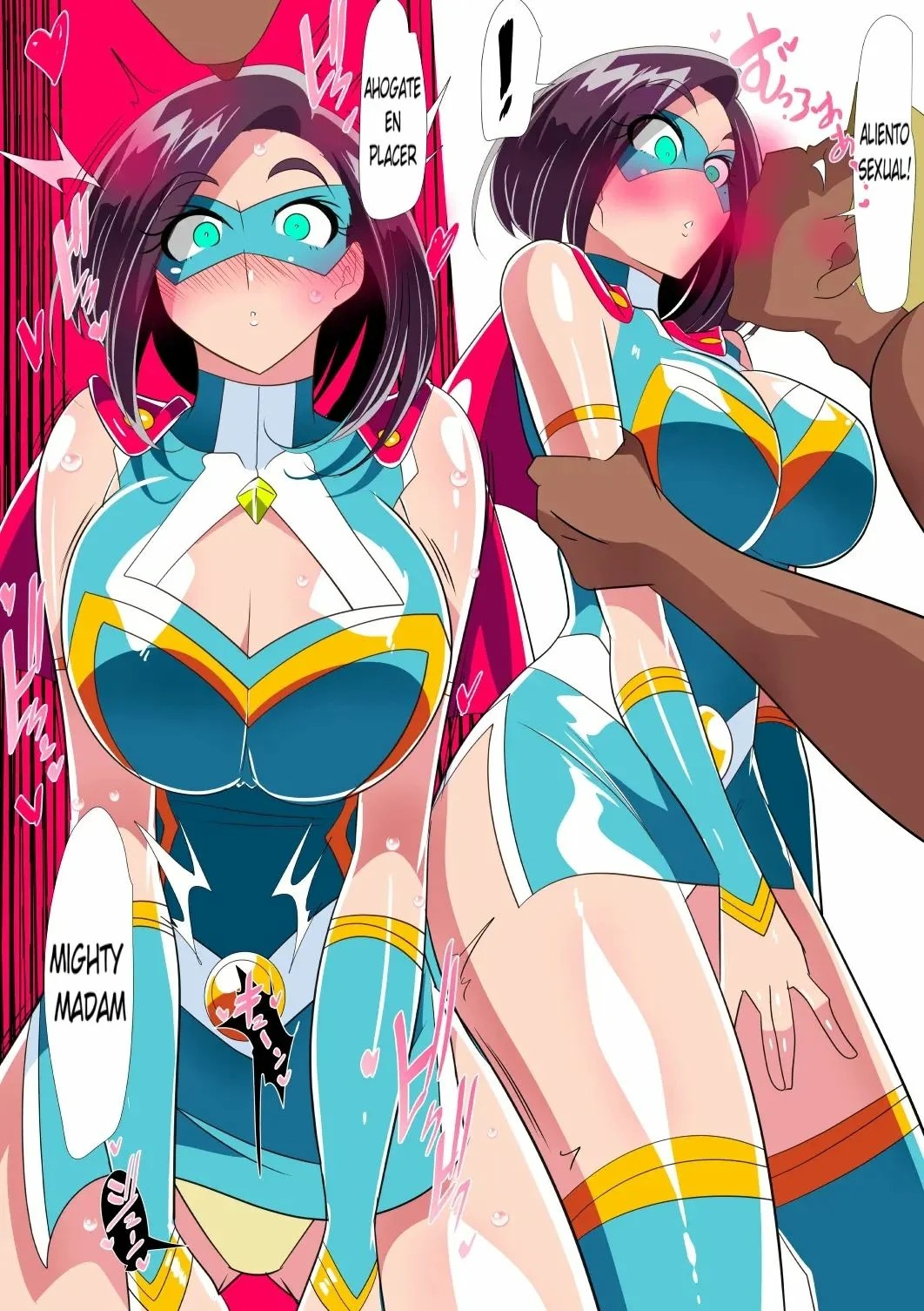 [Warabimochi] Hitozuma Choujin Mighty Madam! VS Saiin Yarichin Kaijin Zenpen [Spanish] [DelNero] 画像番号 14