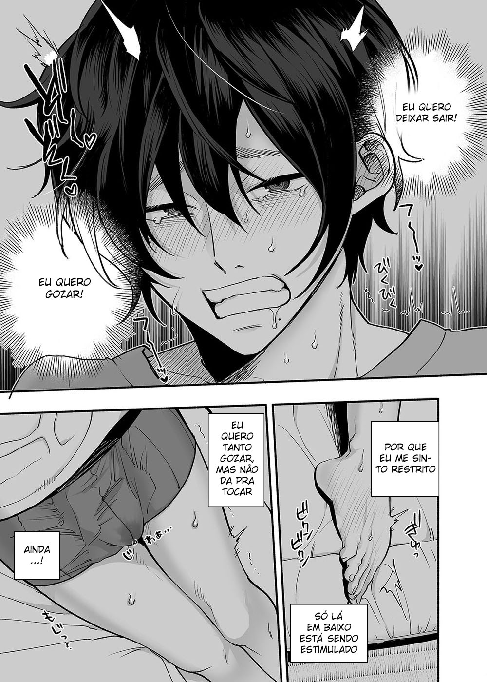 [Mugitoro Karma (Chimple Hotter)] Danshoku Rei no Sumu Apart ~Nonke no Ore ga Mienai Nanika o Hamerarete Mesuiki nanka Suru Wakenai~ | The Apartment in which the Ghost of Sodomy Lives [Portuguese-BR] numero di immagine  10