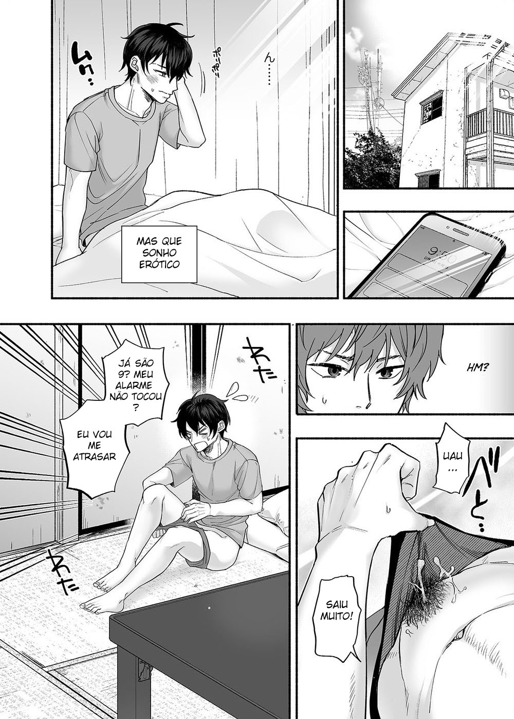 [Mugitoro Karma (Chimple Hotter)] Danshoku Rei no Sumu Apart ~Nonke no Ore ga Mienai Nanika o Hamerarete Mesuiki nanka Suru Wakenai~ | The Apartment in which the Ghost of Sodomy Lives [Portuguese-BR] numero di immagine  15