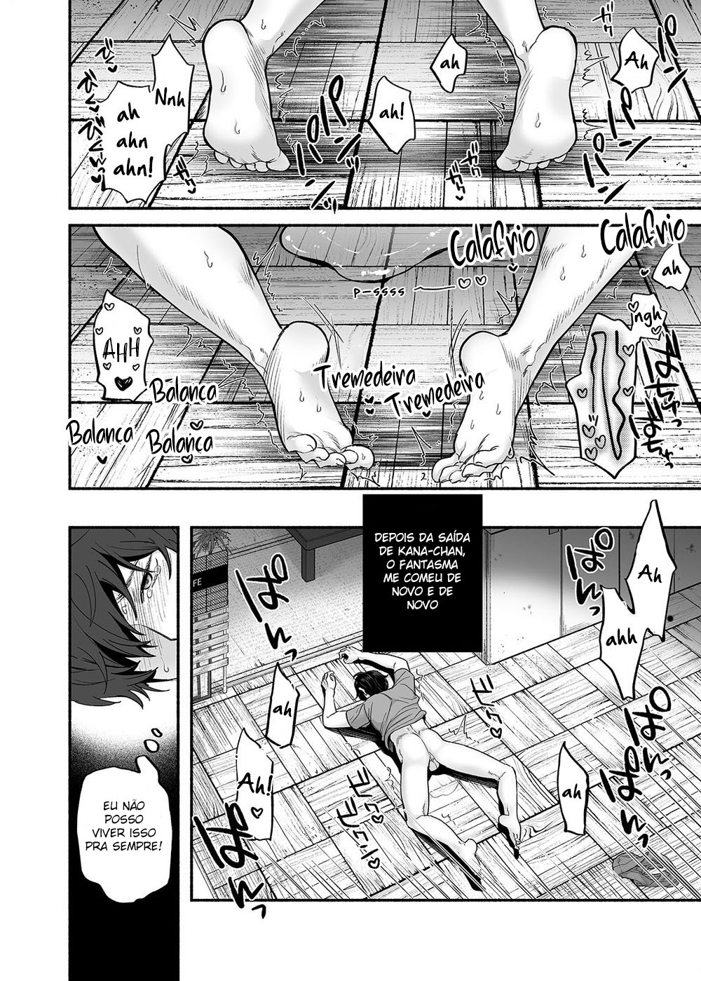 [Mugitoro Karma (Chimple Hotter)] Danshoku Rei no Sumu Apart ~Nonke no Ore ga Mienai Nanika o Hamerarete Mesuiki nanka Suru Wakenai~ | The Apartment in which the Ghost of Sodomy Lives [Portuguese-BR] numero di immagine  43