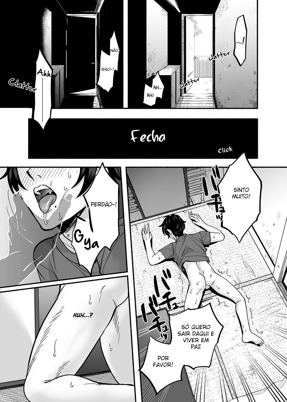 [Mugitoro Karma (Chimple Hotter)] Danshoku Rei no Sumu Apart ~Nonke no Ore ga Mienai Nanika o Hamerarete Mesuiki nanka Suru Wakenai~ | The Apartment in which the Ghost of Sodomy Lives [Portuguese-BR] numero di immagine  46