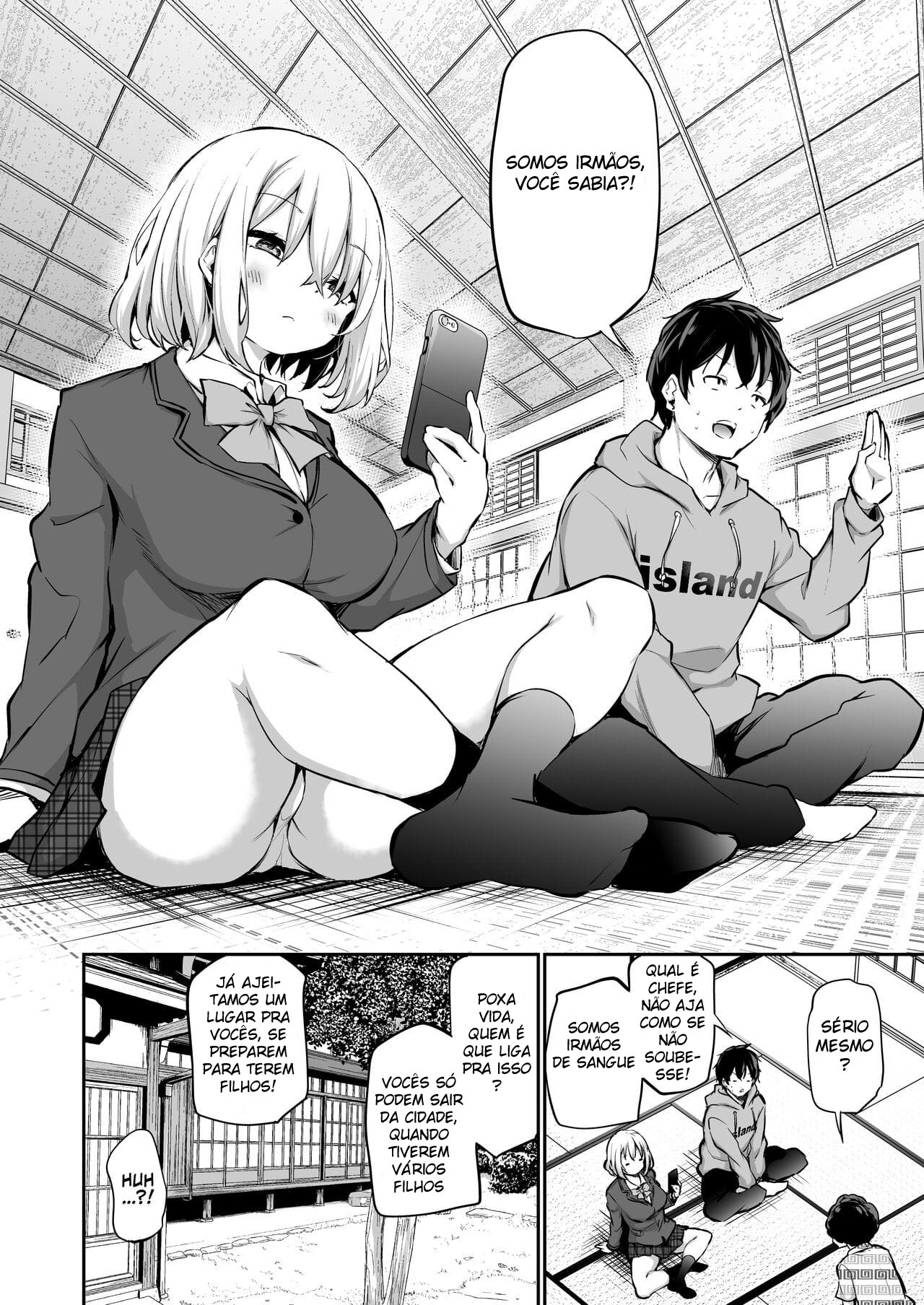 [Airandou] Imouto Haramasenai to Derarenai Shima | You Must Breed Your Sister To Leave This Island + Omake [Portuguese-BR] numero di immagine  3