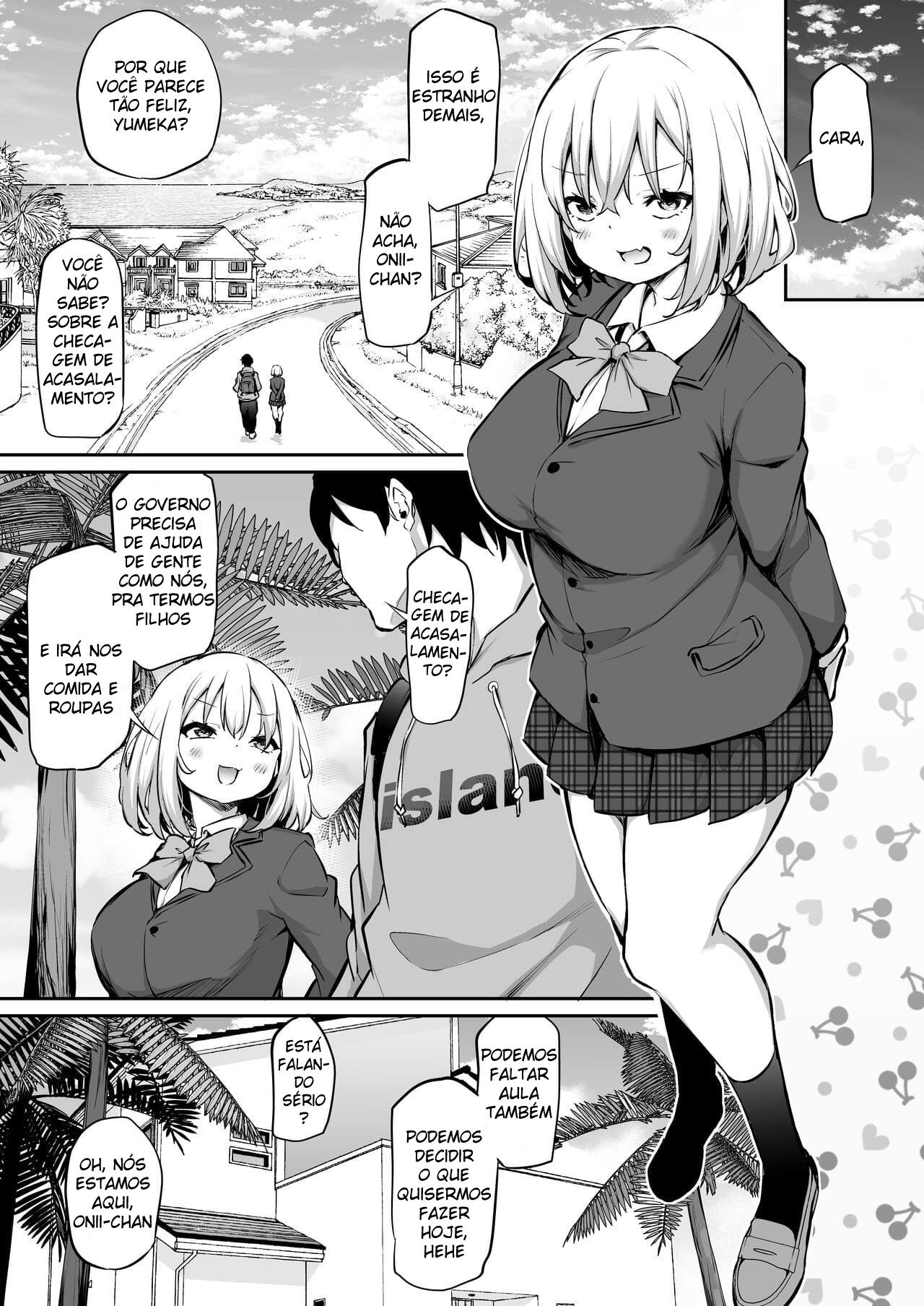 [Airandou] Imouto Haramasenai to Derarenai Shima | You Must Breed Your Sister To Leave This Island + Omake [Portuguese-BR] Bildnummer 4