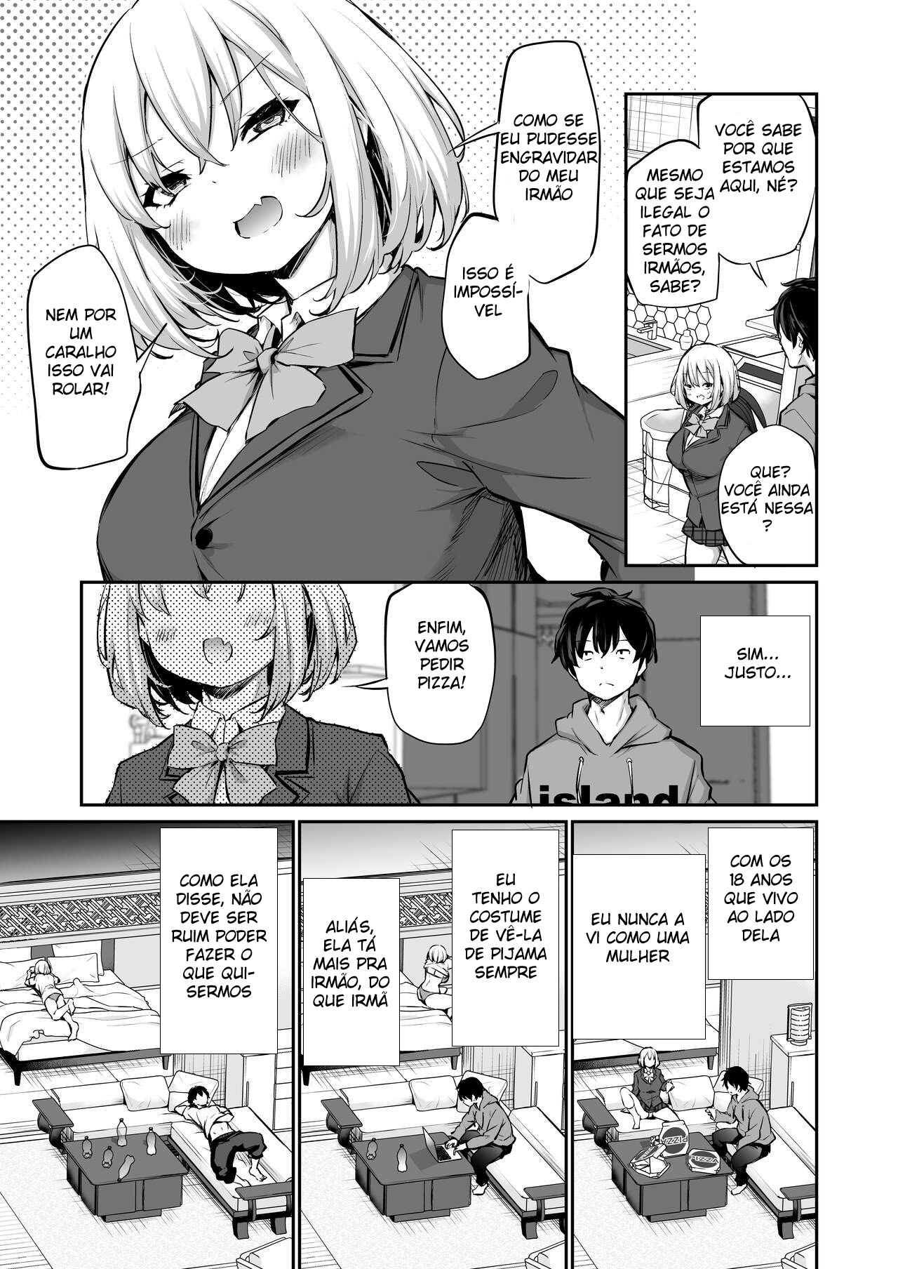 [Airandou] Imouto Haramasenai to Derarenai Shima | You Must Breed Your Sister To Leave This Island + Omake [Portuguese-BR] numero di immagine  6