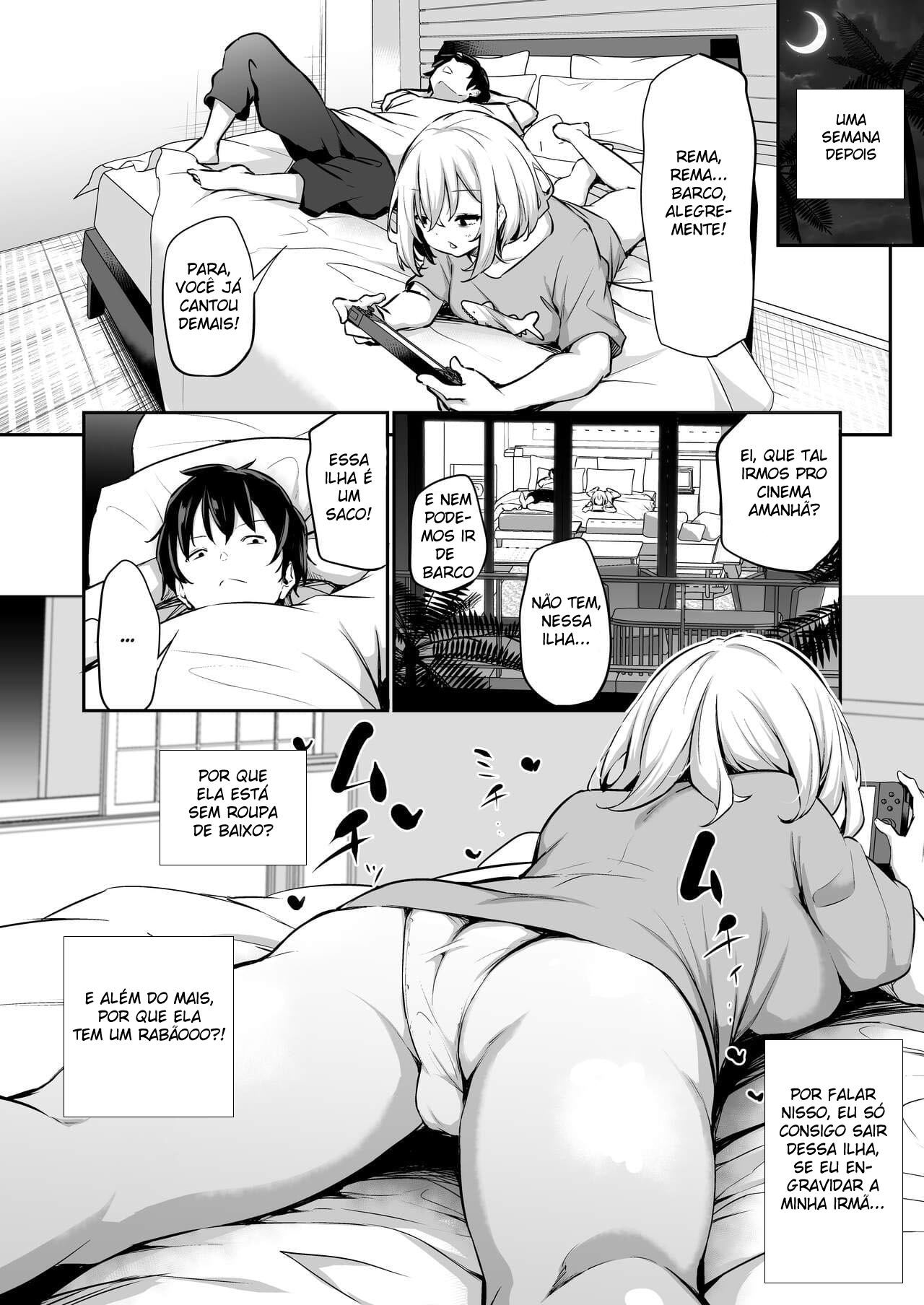 [Airandou] Imouto Haramasenai to Derarenai Shima | You Must Breed Your Sister To Leave This Island + Omake [Portuguese-BR] Bildnummer 7