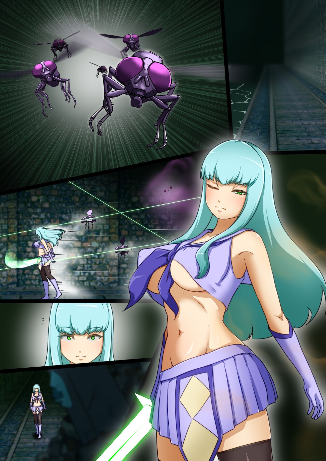 [でゅう] ウチの子がえっちな敵と戦って敗北する話 ～vsエブリン～ 画像番号 50