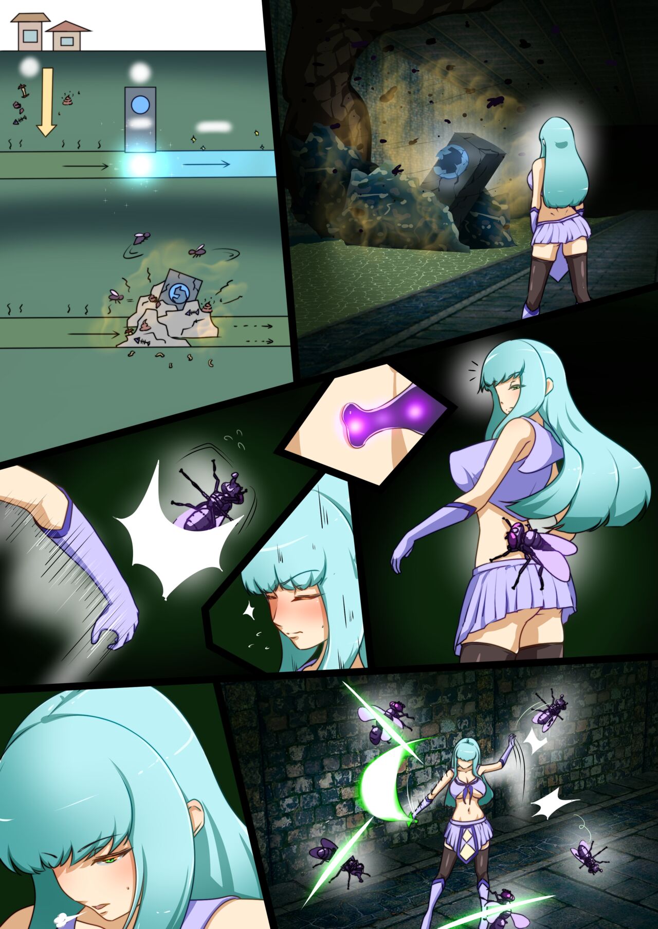 [でゅう] ウチの子がえっちな敵と戦って敗北する話 ～vsエブリン～ 画像番号 51