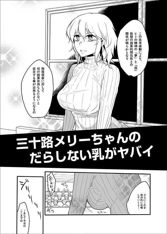 (Toukyou HiFuu ③) [1569 (Kikuichi Monji)]  Misoji Merii-Chan no Darashinai ga Yabai (Touhou Project) 图片编号 2