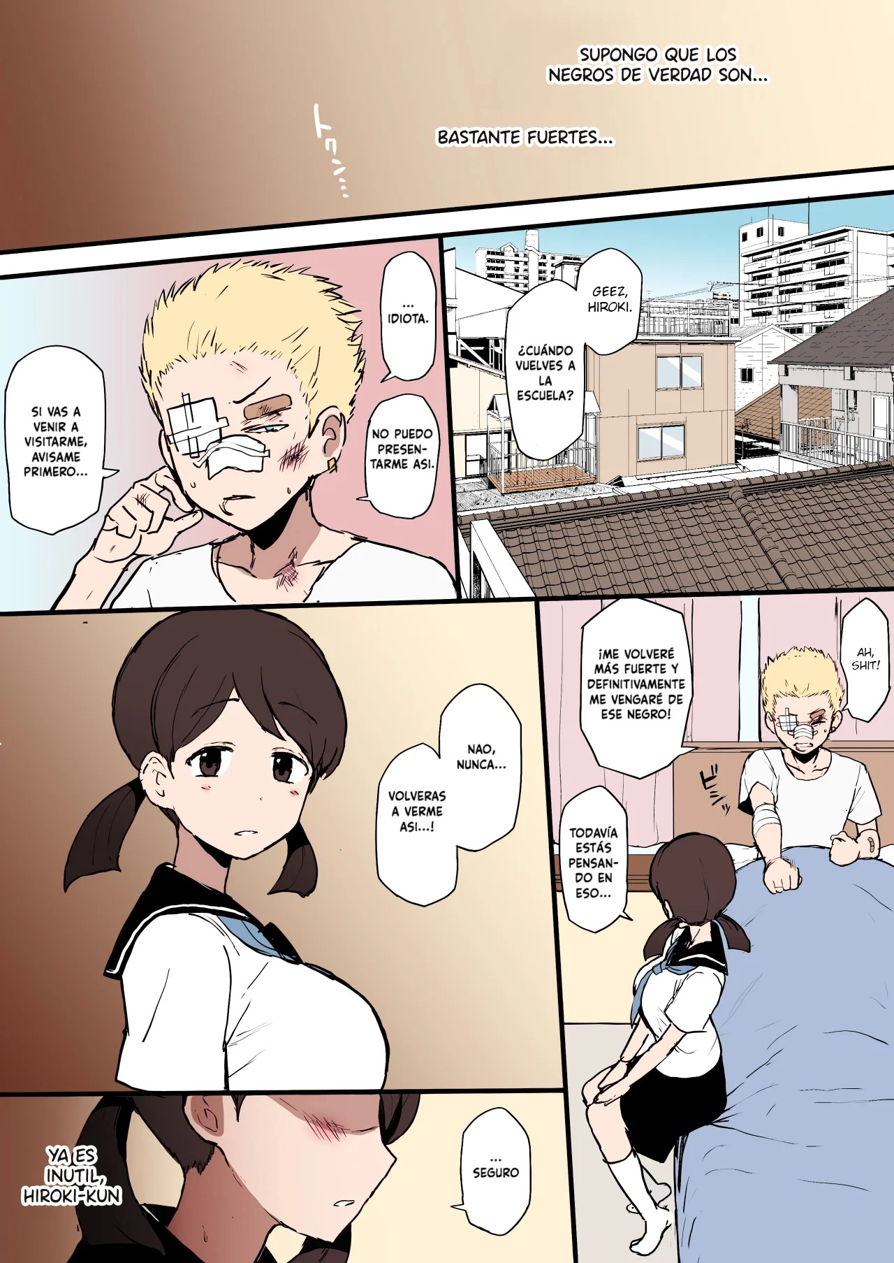 [Terasu MC] Kokujin no Tenkousei NTR ru | NTR de estudiante negro transferido [Spanish] [ARCANGELXL SCAN] [Colorized] [Decensored] numero di immagine  3