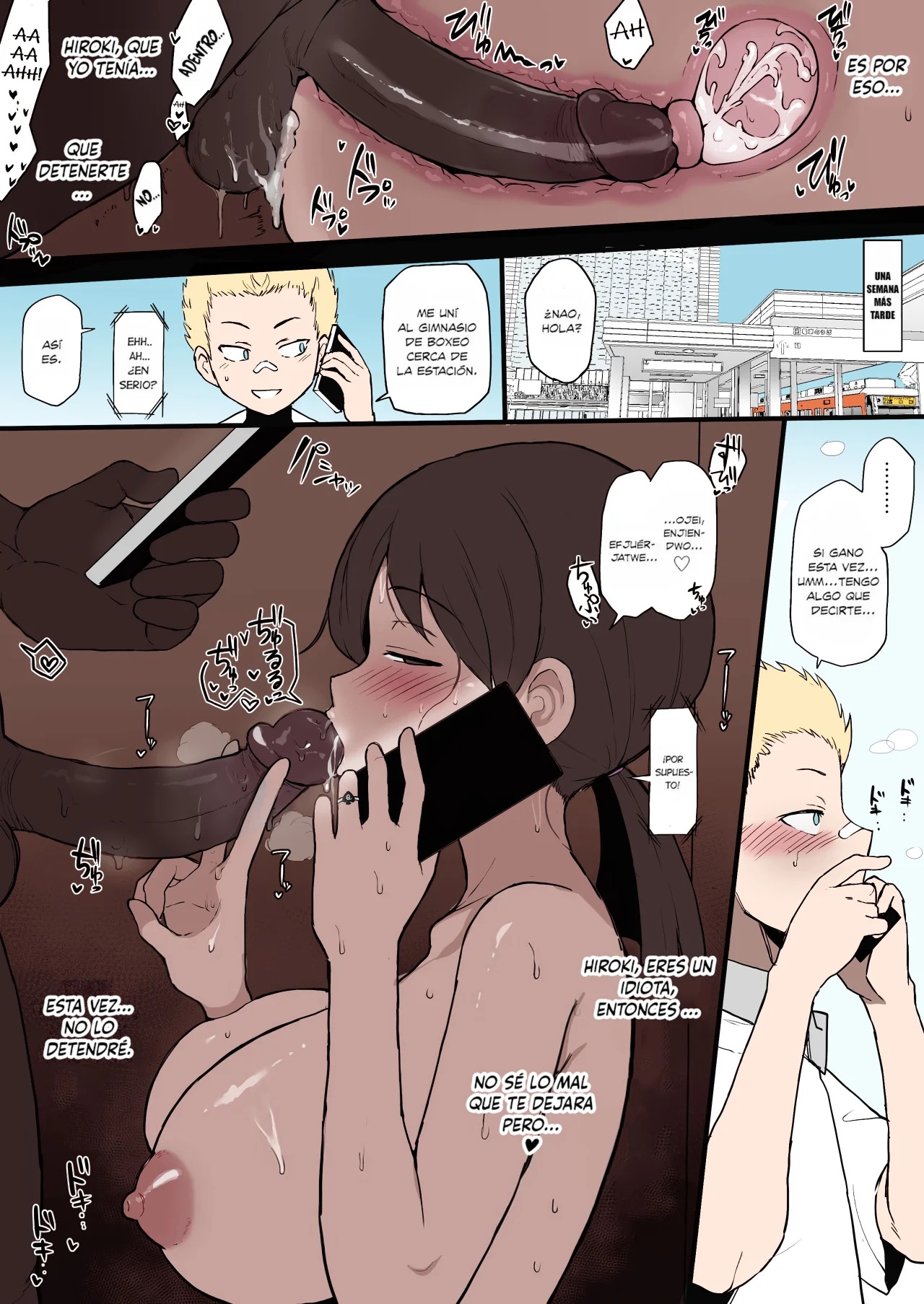 [Terasu MC] Kokujin no Tenkousei NTR ru | NTR de estudiante negro transferido [Spanish] [ARCANGELXL SCAN] [Colorized] [Decensored] numero di immagine  5