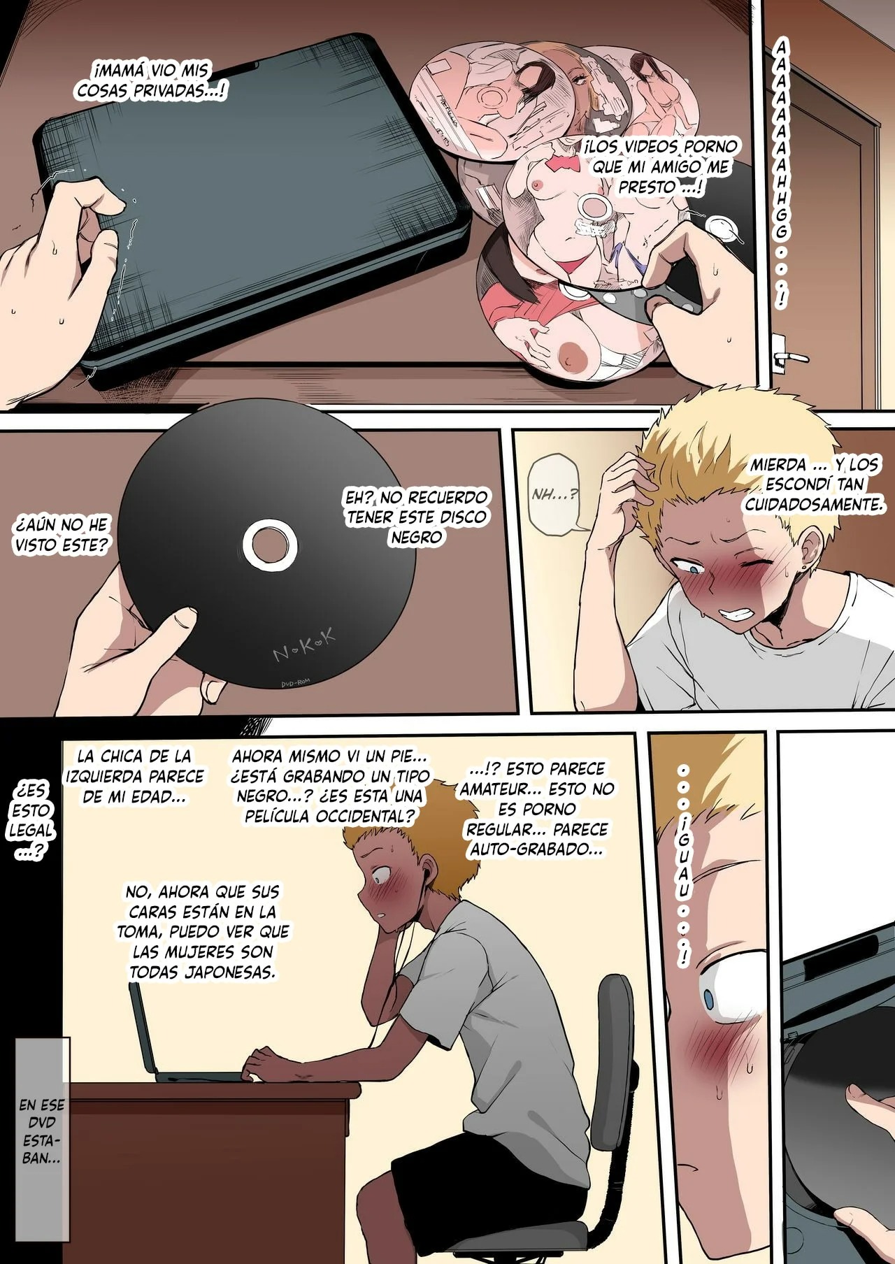 [Terasu MC] Kokujin no Tenkousei NTR ru | NTR de estudiante negro transferido [Spanish] [ARCANGELXL SCAN] [Colorized] [Decensored] numero di immagine  26