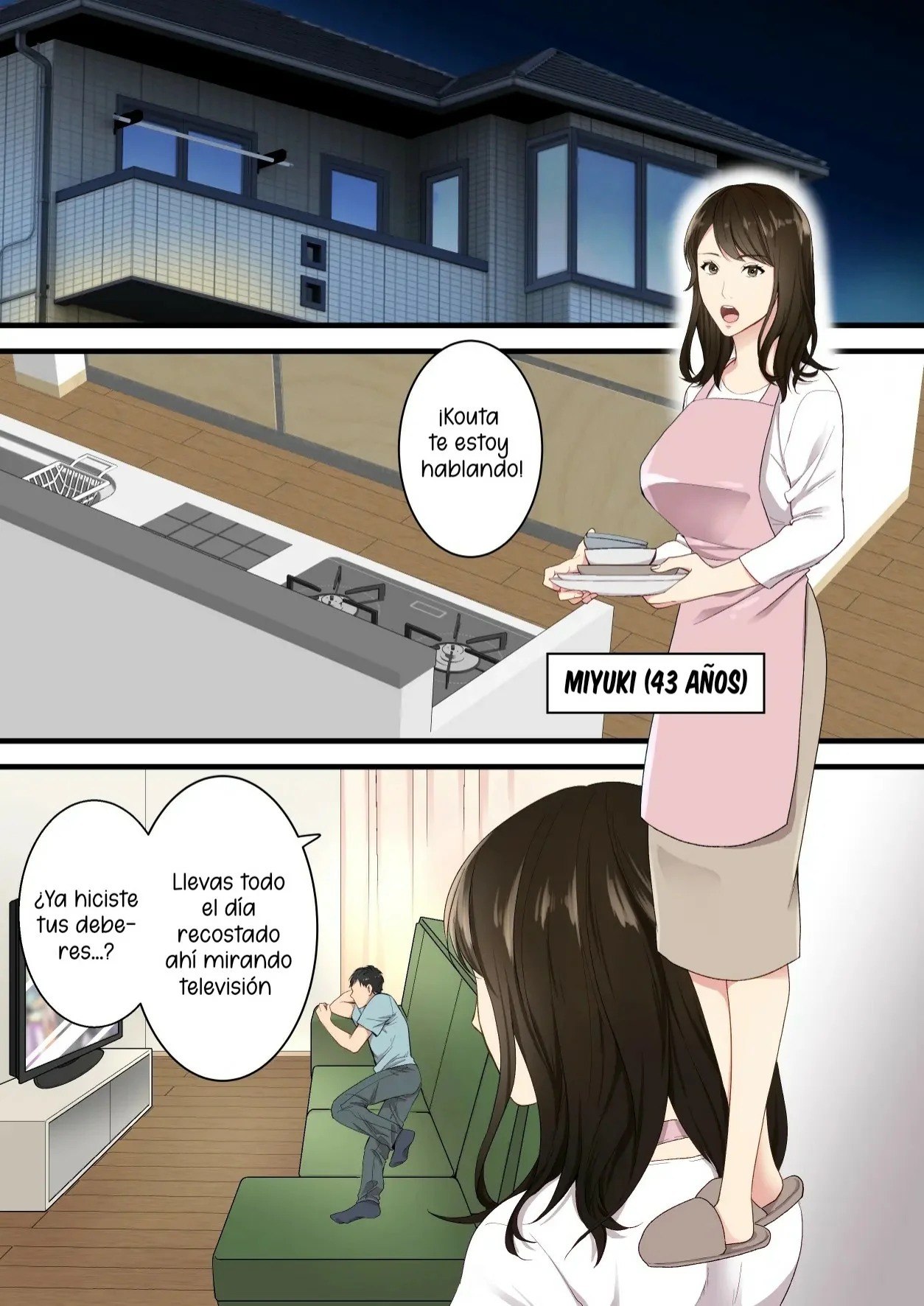 [Yuriko Club] Naka no Warukatta Haha to Musuko ga Amaama Couple ni Naru made [Spanish] [McLovin] [Digital] 图片编号 2