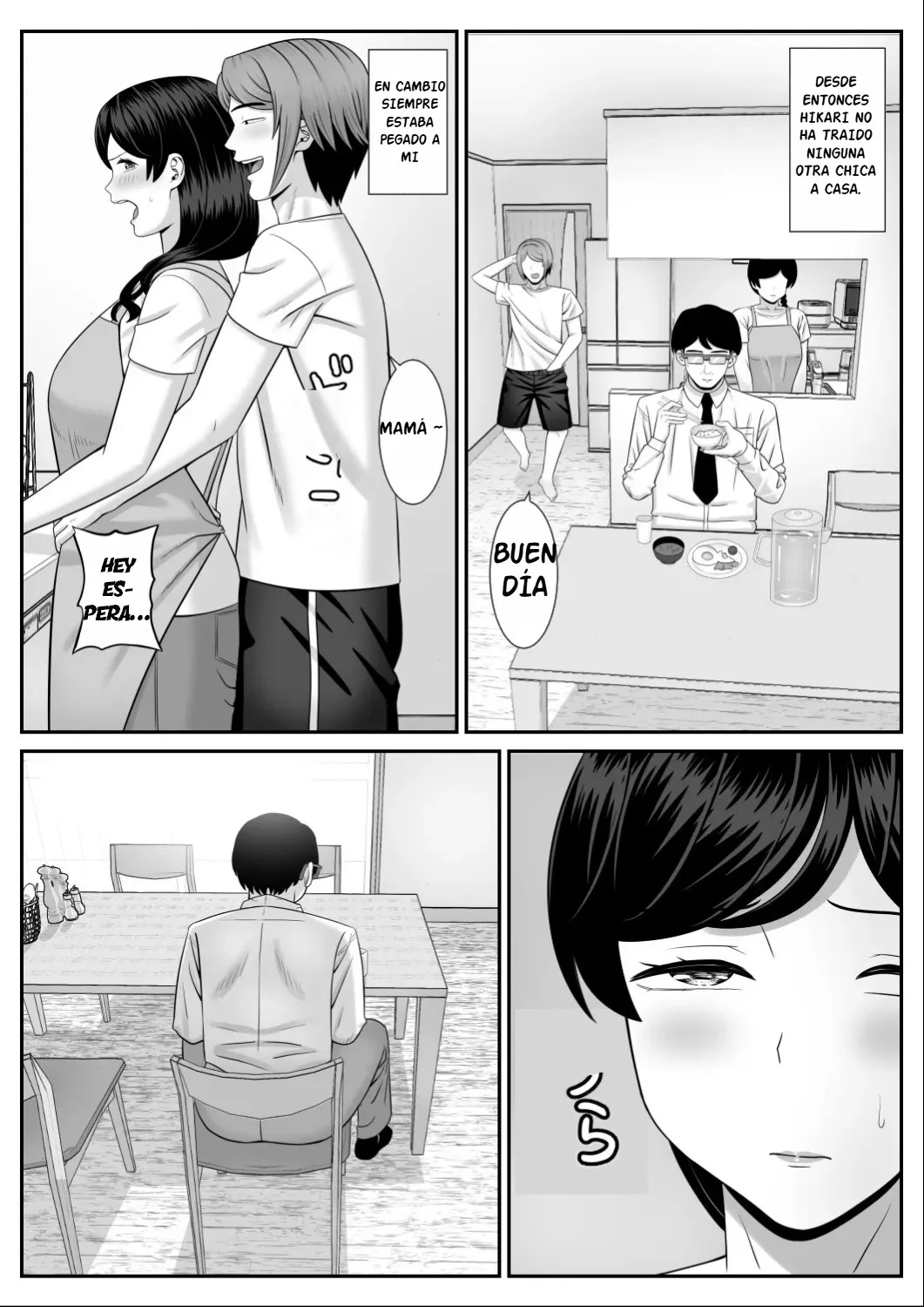 [Aramaa] Less no Hahaoya ga Yarichin no Musuko ni Semarareru [Spanish] [D-TRAD] 图片编号 39