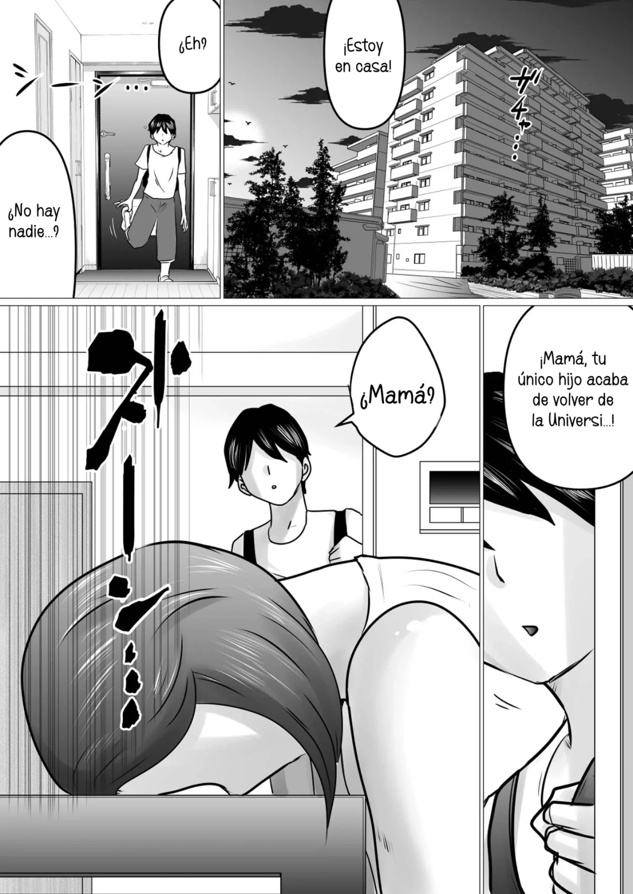 [Makoto Shiyaka] Jukubo to Futari de, Love Hotel . ~ Haha to Musuko… Misshitsu de Sugosu Kindan no Ichiya ~ | Pase la noche con mama en un love hotel [Spanish] [McLovin] image number 2