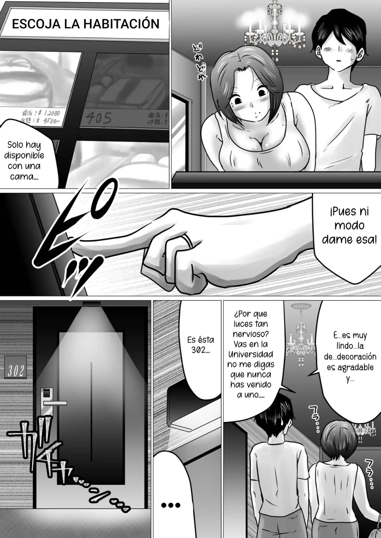 [Makoto Shiyaka] Jukubo to Futari de, Love Hotel . ~ Haha to Musuko… Misshitsu de Sugosu Kindan no Ichiya ~ | Pase la noche con mama en un love hotel [Spanish] [McLovin] image number 10