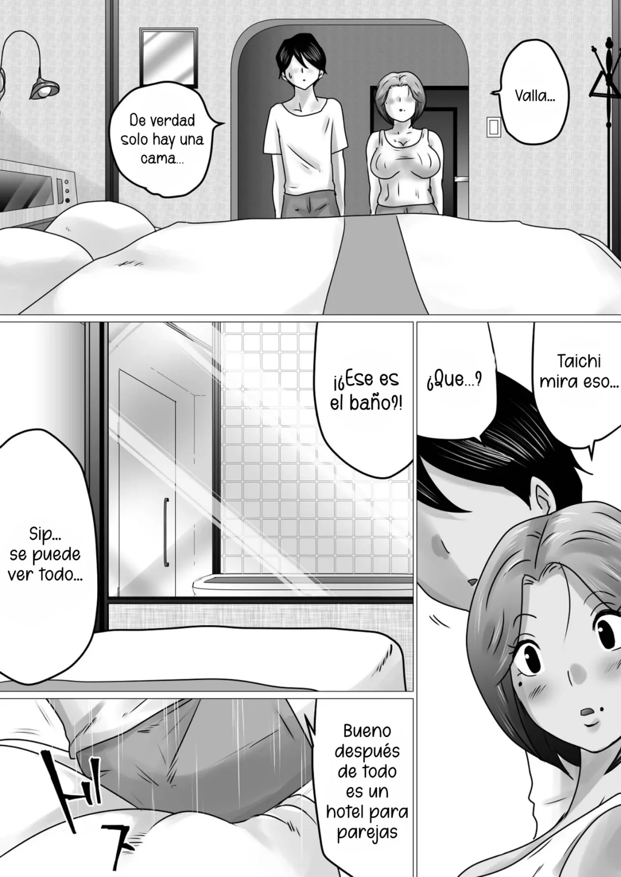 [Makoto Shiyaka] Jukubo to Futari de, Love Hotel . ~ Haha to Musuko… Misshitsu de Sugosu Kindan no Ichiya ~ | Pase la noche con mama en un love hotel [Spanish] [McLovin] image number 11