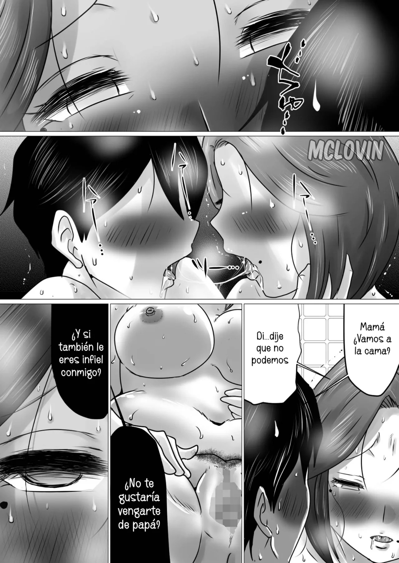 [Makoto Shiyaka] Jukubo to Futari de, Love Hotel . ~ Haha to Musuko… Misshitsu de Sugosu Kindan no Ichiya ~ | Pase la noche con mama en un love hotel [Spanish] [McLovin] image number 28