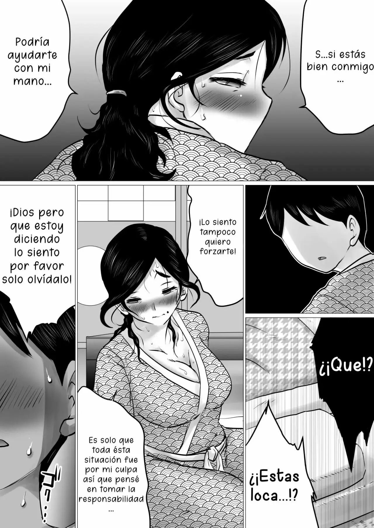[Makoto Shiyaka] Jukubo to Futari de, Onsen Ryokou. ~Oyakoukou Suru Tsumori ga, Kaa-san no Karada ga Ero Sugita node...~ | Un Viaje A Las Aguas Termales Con Mi Madre... [Spanish] [McLovin] numero di immagine  15