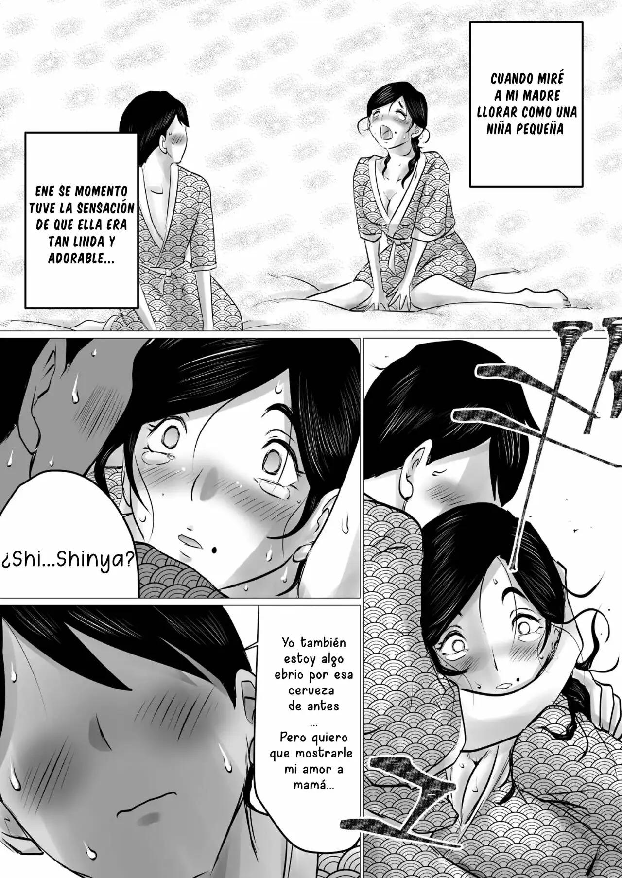 [Makoto Shiyaka] Jukubo to Futari de, Onsen Ryokou. ~Oyakoukou Suru Tsumori ga, Kaa-san no Karada ga Ero Sugita node...~ | Un Viaje A Las Aguas Termales Con Mi Madre... [Spanish] [McLovin] numero di immagine  16