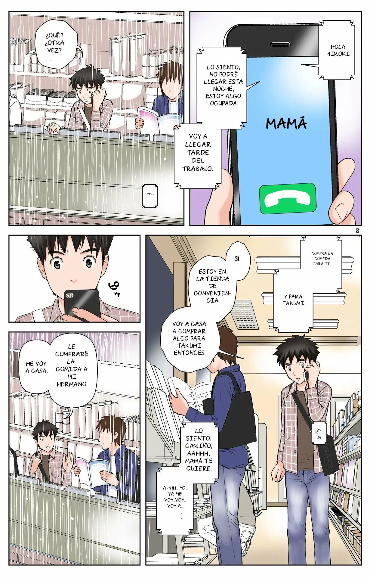 [Karukiya Company (Karukiya)] Tomohaha Gangu -Haha ga Aitsu no Omocha ni Ochiru made- ~Hiroki no Bijon~ | Cómo mi madre se convirtio en la esclava sexual de mi amigo 2 ~Vision de Hiroki~ [Spanish] [NTRFore] Bildnummer 8