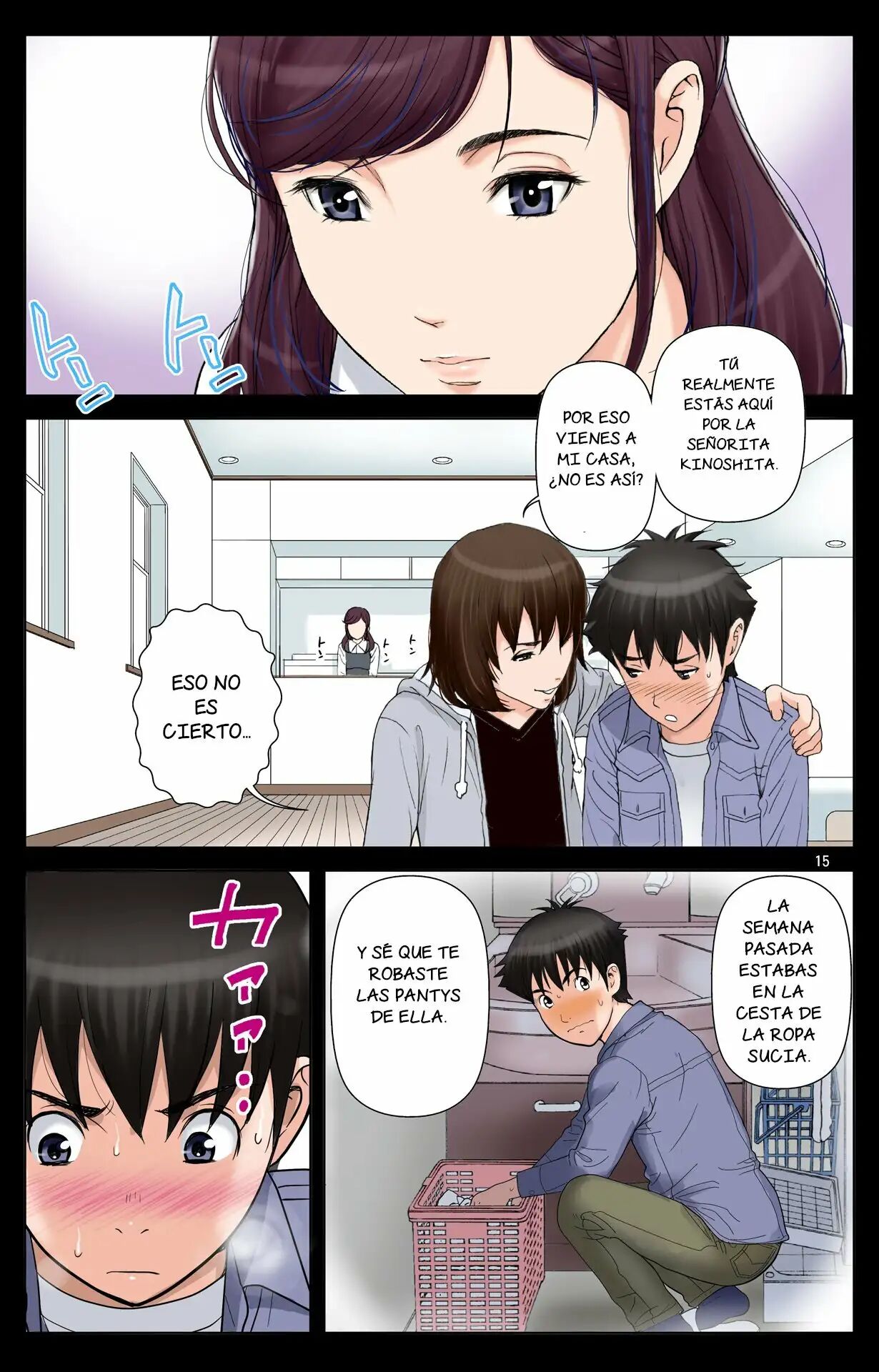 [Karukiya Company (Karukiya)] Tomohaha Gangu -Haha ga Aitsu no Omocha ni Ochiru made- ~Hiroki no Bijon~ | Cómo mi madre se convirtio en la esclava sexual de mi amigo 2 ~Vision de Hiroki~ [Spanish] [NTRFore] Bildnummer 15