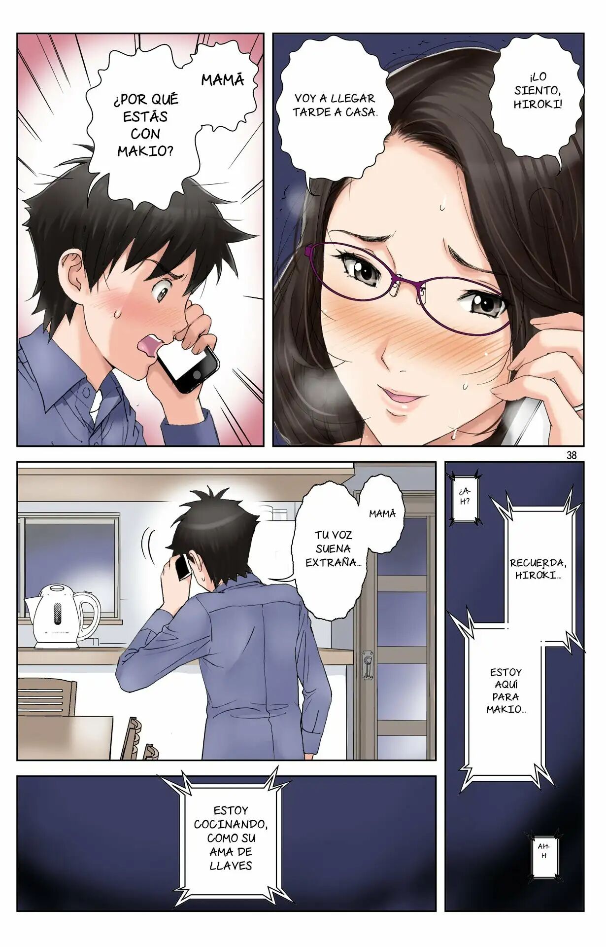 [Karukiya Company (Karukiya)] Tomohaha Gangu -Haha ga Aitsu no Omocha ni Ochiru made- ~Hiroki no Bijon~ | Cómo mi madre se convirtio en la esclava sexual de mi amigo 2 ~Vision de Hiroki~ [Spanish] [NTRFore] Bildnummer 38