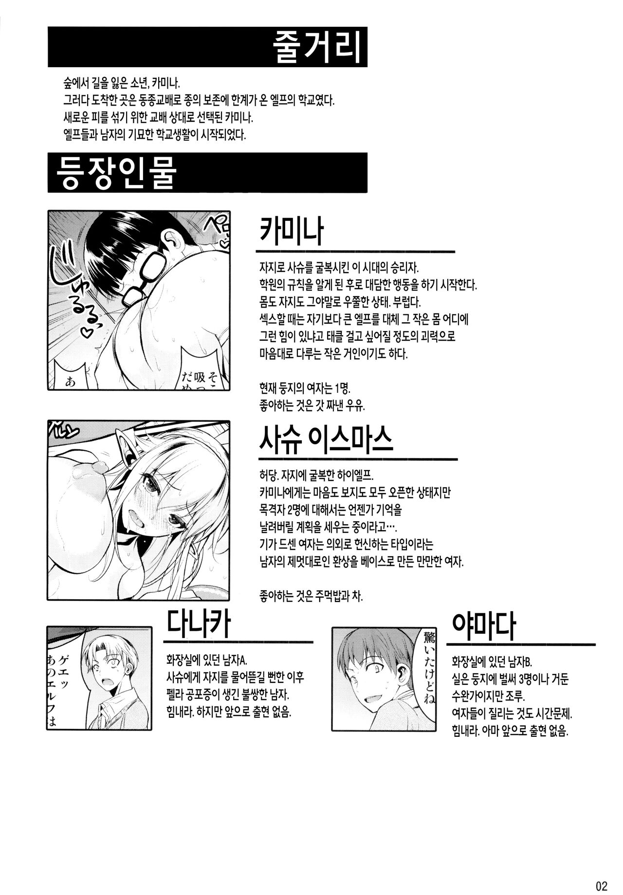 (C88) [Shoot The Moon (Fuetakishi)] High Elf × High School Koku [Korean] [Decensored] image number 3