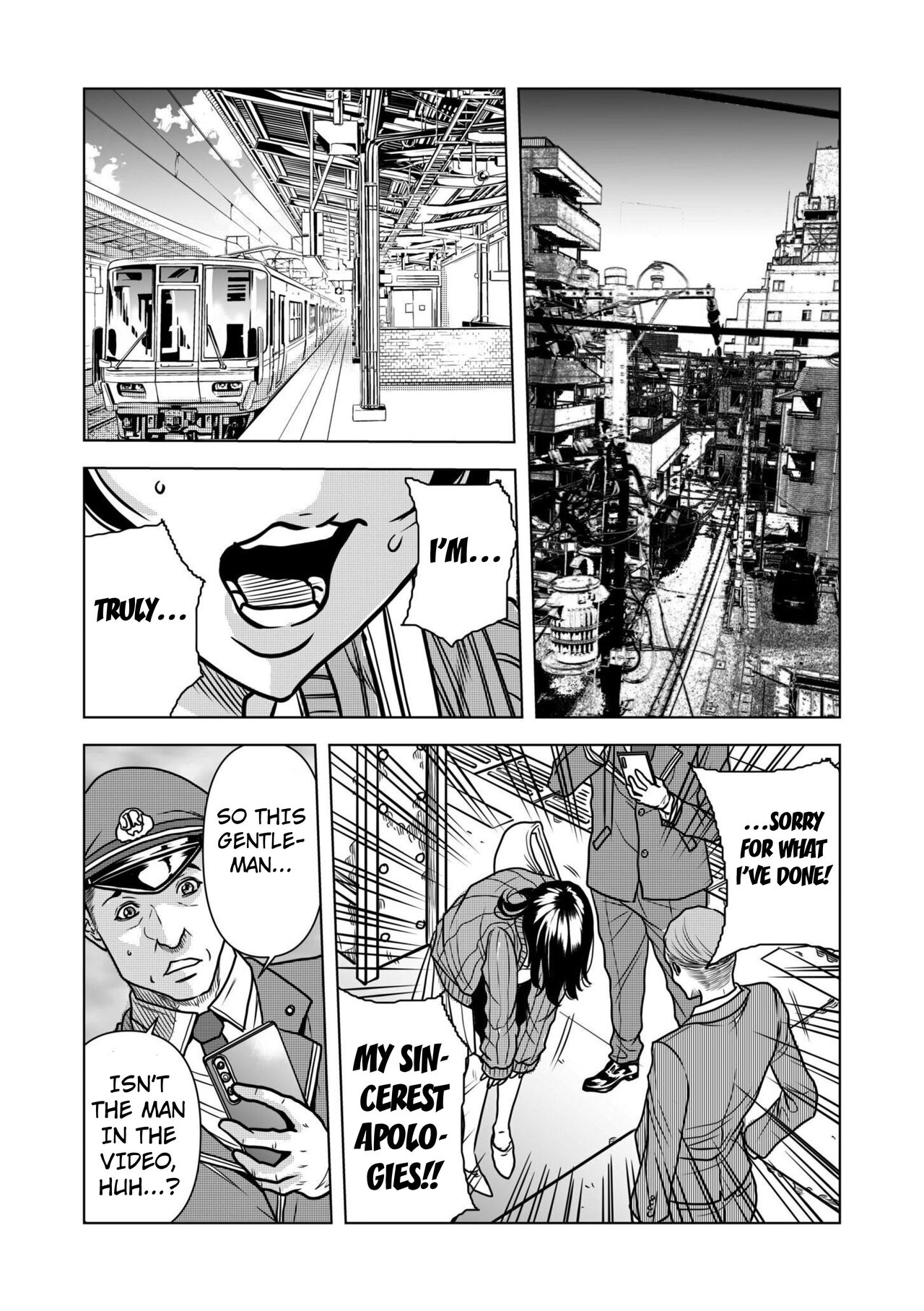 [Tachibana Naoki] Nure Teru Ne… Chikan Sa Rete Kanji Chatteta ~ Otto No Joushi Ni Nando Mo Moteasoba Reta Kedamono SEX Chapter 1 [English] numero di immagine  14