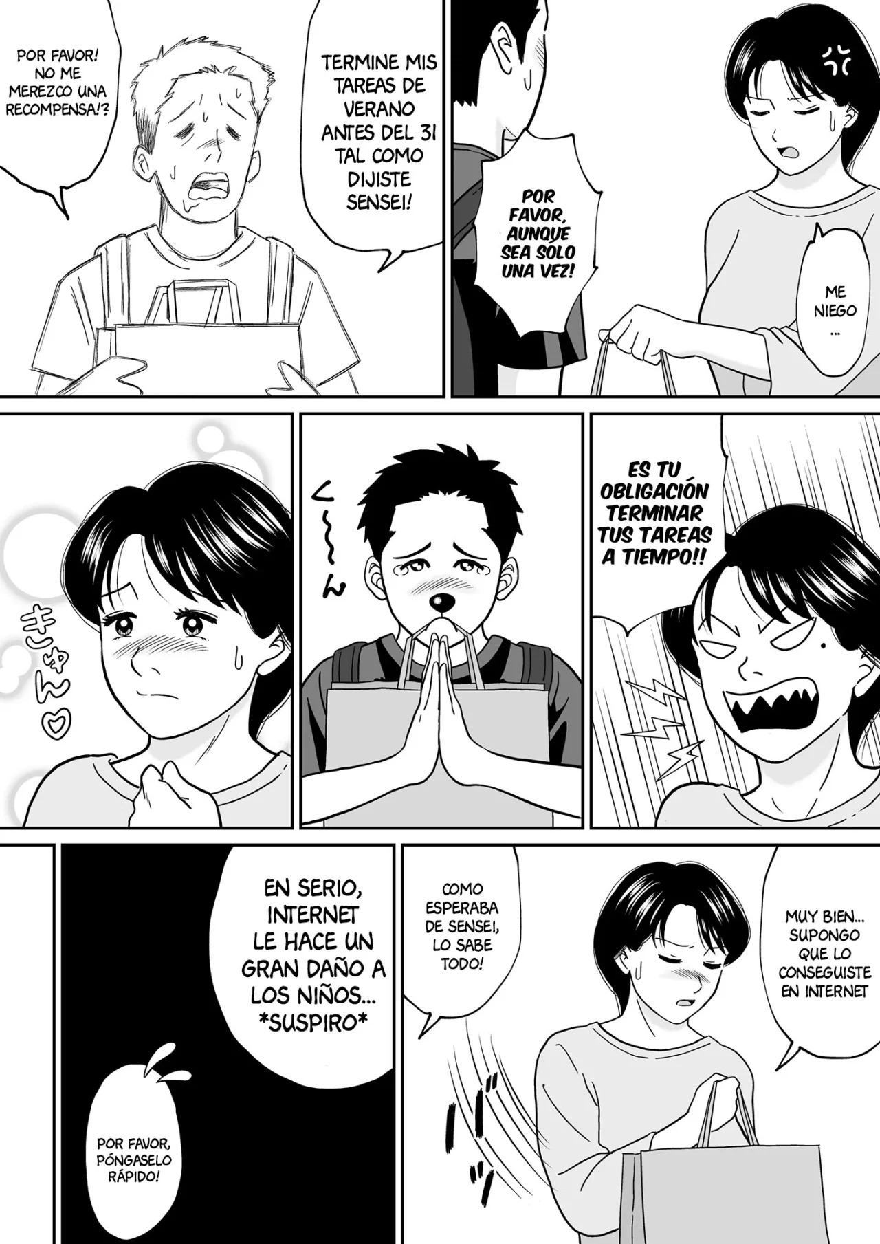 [Tokunaga Poosaku] Himitsu no Kagaijugyou 3-jikanme [Spanish] [Anything] 画像番号 19