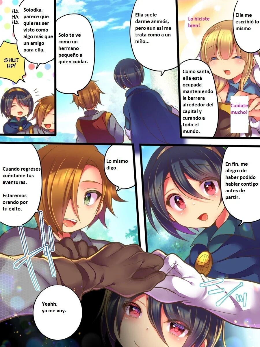 [Amuai Okashi Seisakusho (Reitou Mikan)] Soshite Yuusha wa Inma ni Natte Sei o Musaboru [Spanish][Fans Impacientes Translate] imagen número 3