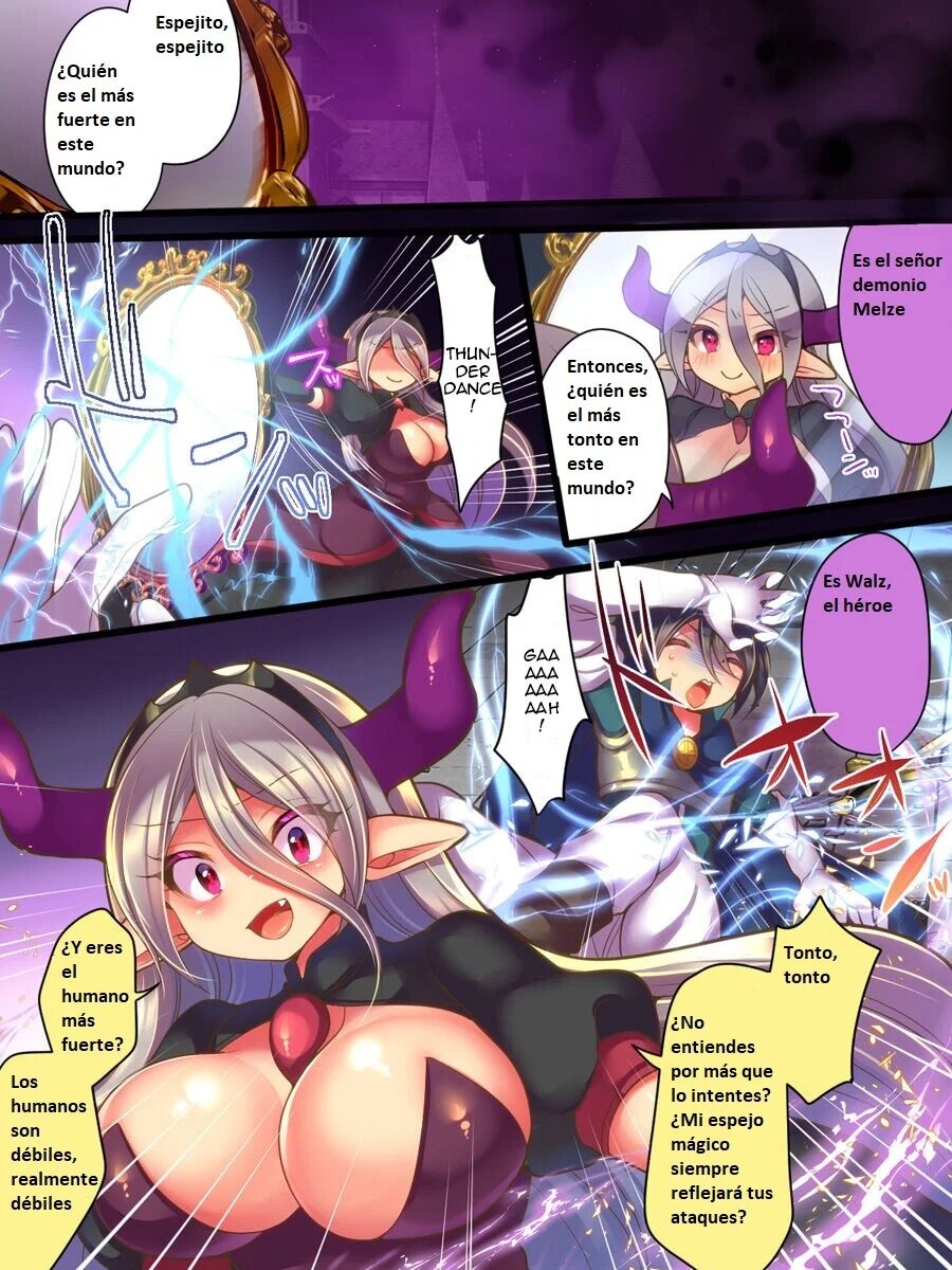 [Amuai Okashi Seisakusho (Reitou Mikan)] Soshite Yuusha wa Inma ni Natte Sei o Musaboru [Spanish][Fans Impacientes Translate] imagen número 4