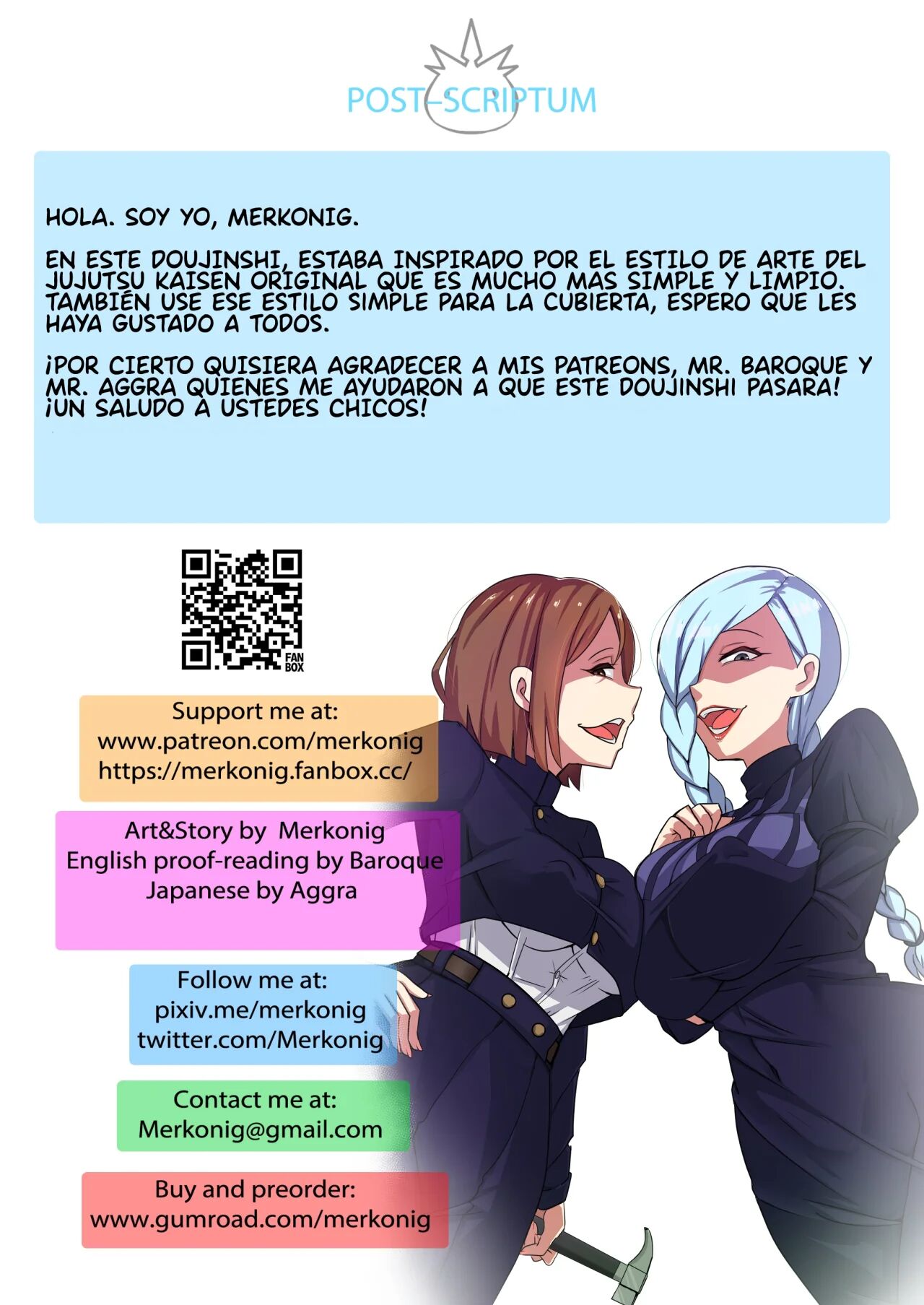 [Merkonig] Jujutsushi wa Maketa (Jujutsu Kaisen) [Spanish] [BigDaddy Scan] [Decensored] imagen número 16