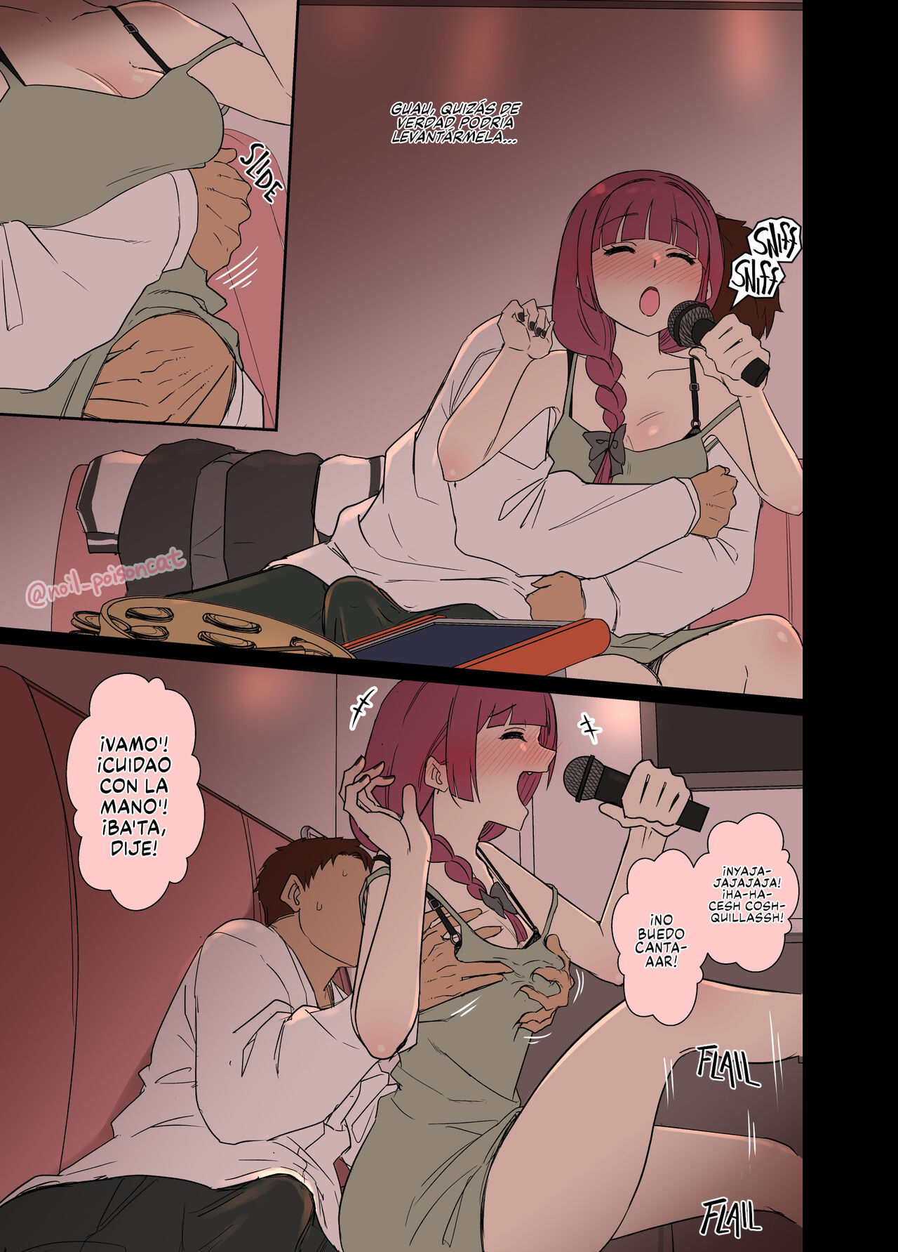 [Dokuneko Noil] Deisui shita Hiroi Kikuri ni Warui Koto o Suru Hanashi | Una desmayada y borracha Kikuri Hiroi tiene un muy Mal Trago (Bocchi the Rock!) [Español] [FapIt&HGnF] изображение № 4