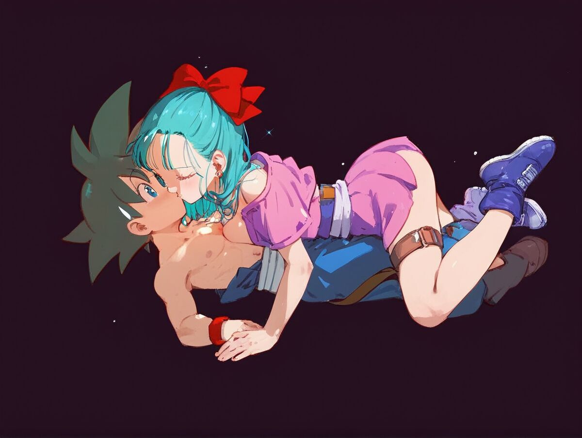 Goku & Bulma [AI Generated] 画像番号 2