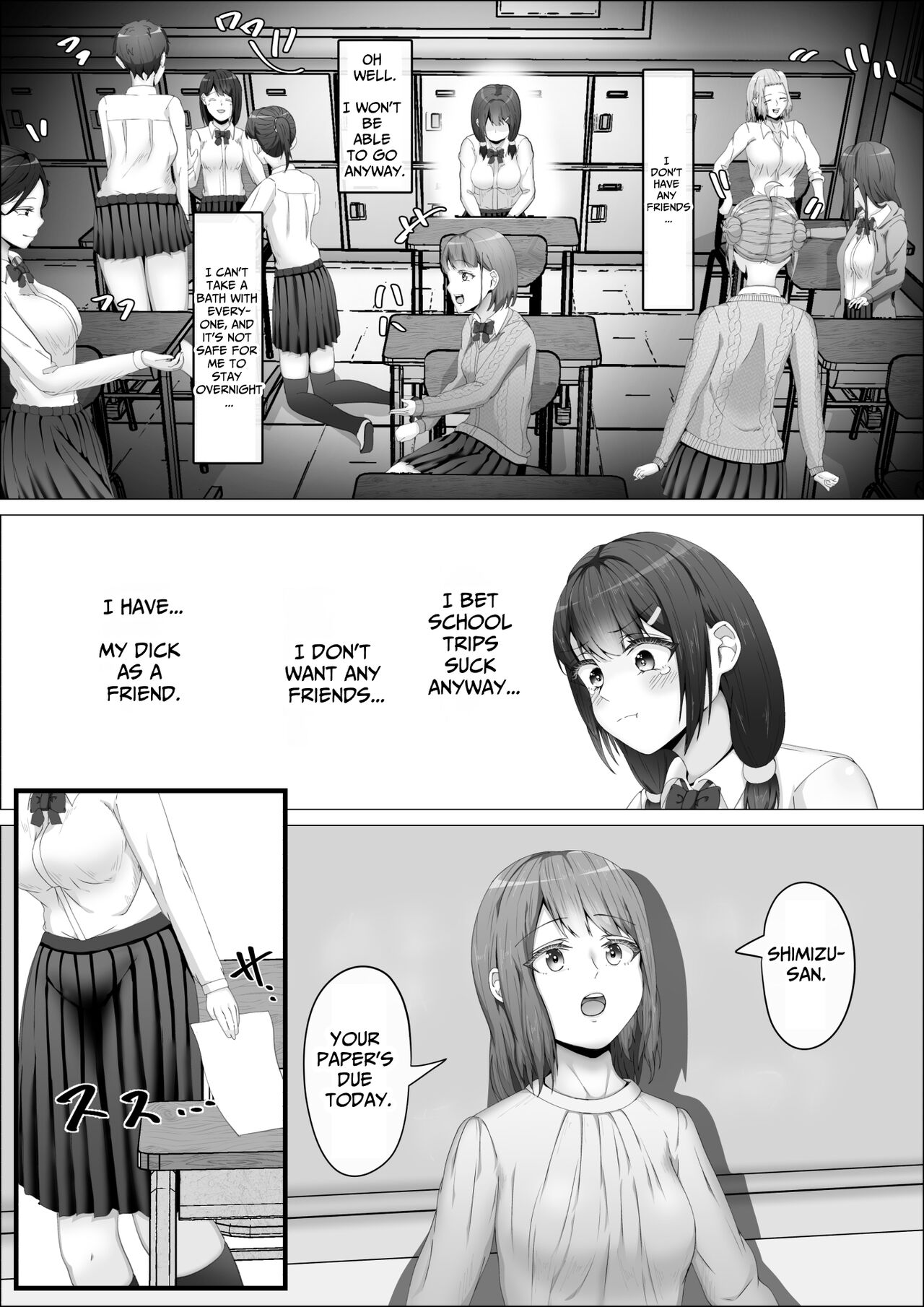[shikiniki] When The Gals In My Class Found Out That I Was A Futanari, They Started Freaking Out. #1 Nanami-chan Toilet Assault Fellatio Edition [English] [Solid Rose] numero di immagine  13