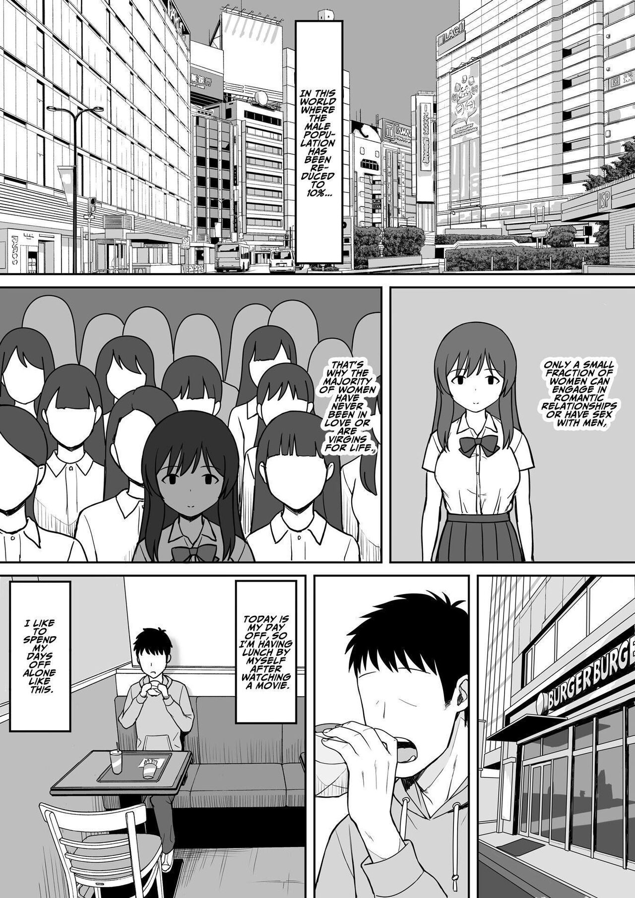 [Hiyori Hamster] In A World Where The Number Of Men Has Decreased to One-Tenth, You Can Do Whatever You Want 2 [English] [ADTL] 画像番号 2