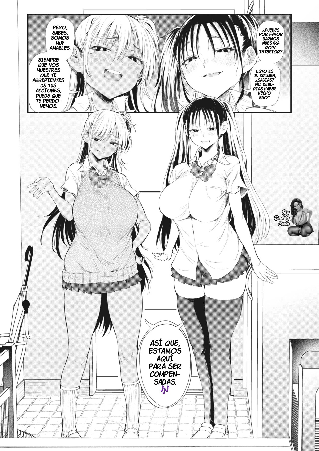 [Nusmusbim] Totte Torarete Shirokuro Gal Shimai | Ellas Captaron mi Crimen en Cámara (COMIC HOTMILK 2023-12) [Spanish] [BigDaddy Scan] [Digital] numero di immagine  7