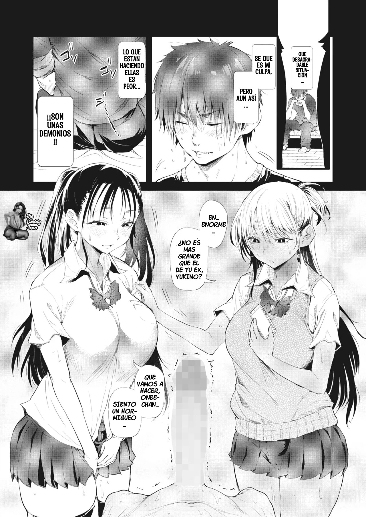 [Nusmusbim] Totte Torarete Shirokuro Gal Shimai | Ellas Captaron mi Crimen en Cámara (COMIC HOTMILK 2023-12) [Spanish] [BigDaddy Scan] [Digital] numero di immagine  10