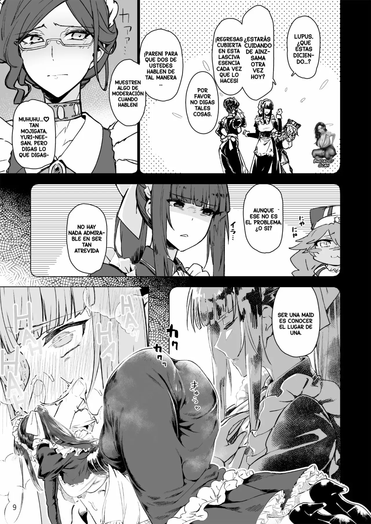 [Gatakomanchi (Komagata)] Manmaru Meido no Shihaisha-sama <<Goshujin-sama>> | El Gobernante Perfecto De las Criadas (Overlord) [Spanish] [BigDaddy Scan] [Digital] 画像番号 10