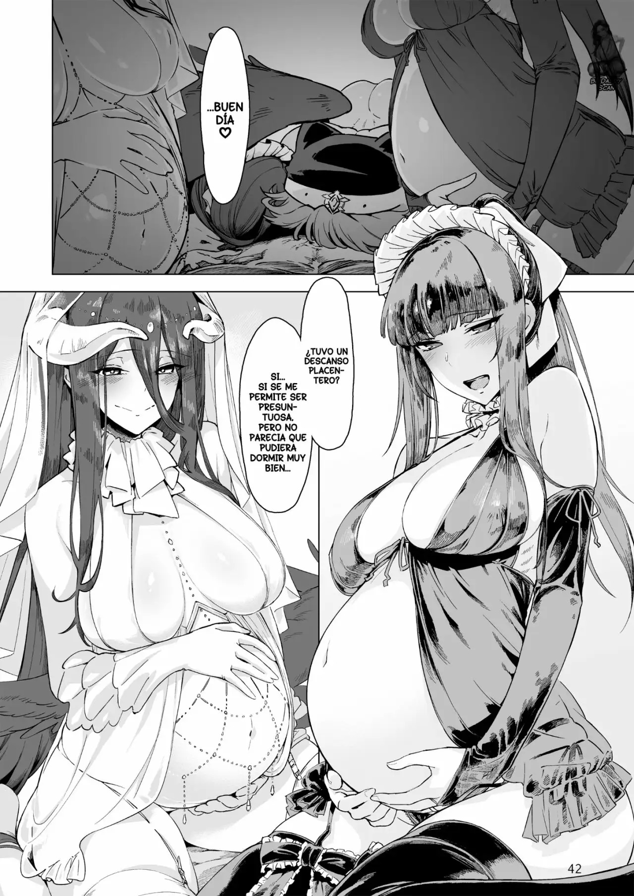 [Gatakomanchi (Komagata)] Manmaru Meido no Shihaisha-sama <<Goshujin-sama>> | El Gobernante Perfecto De las Criadas (Overlord) [Spanish] [BigDaddy Scan] [Digital] 画像番号 43