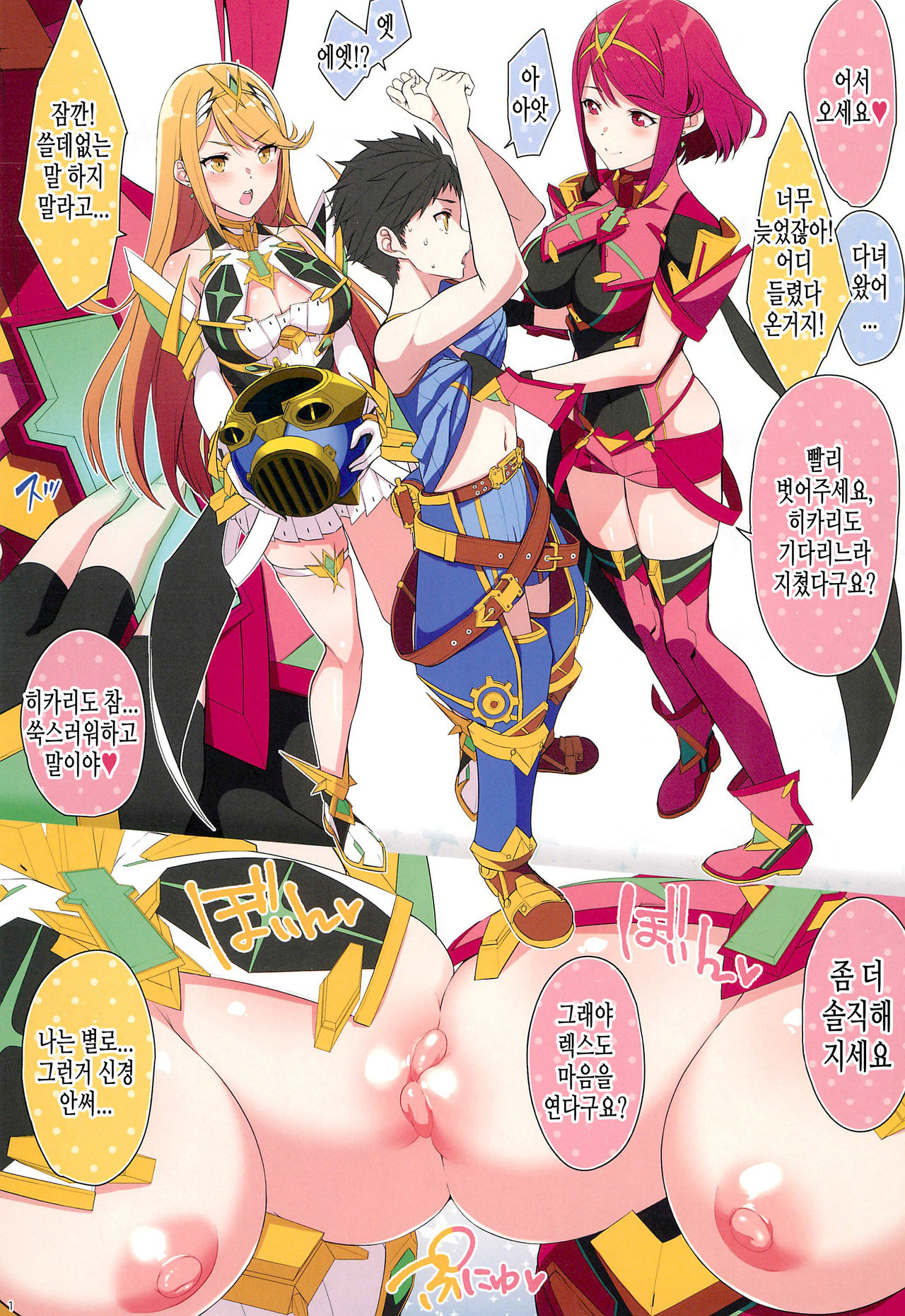 (C96) [Yuuki Nyuugyou (Yuuki Shin)] FlameLights (Xenoblade Chronicles 2) [Korean] [TeamHT] image number 3