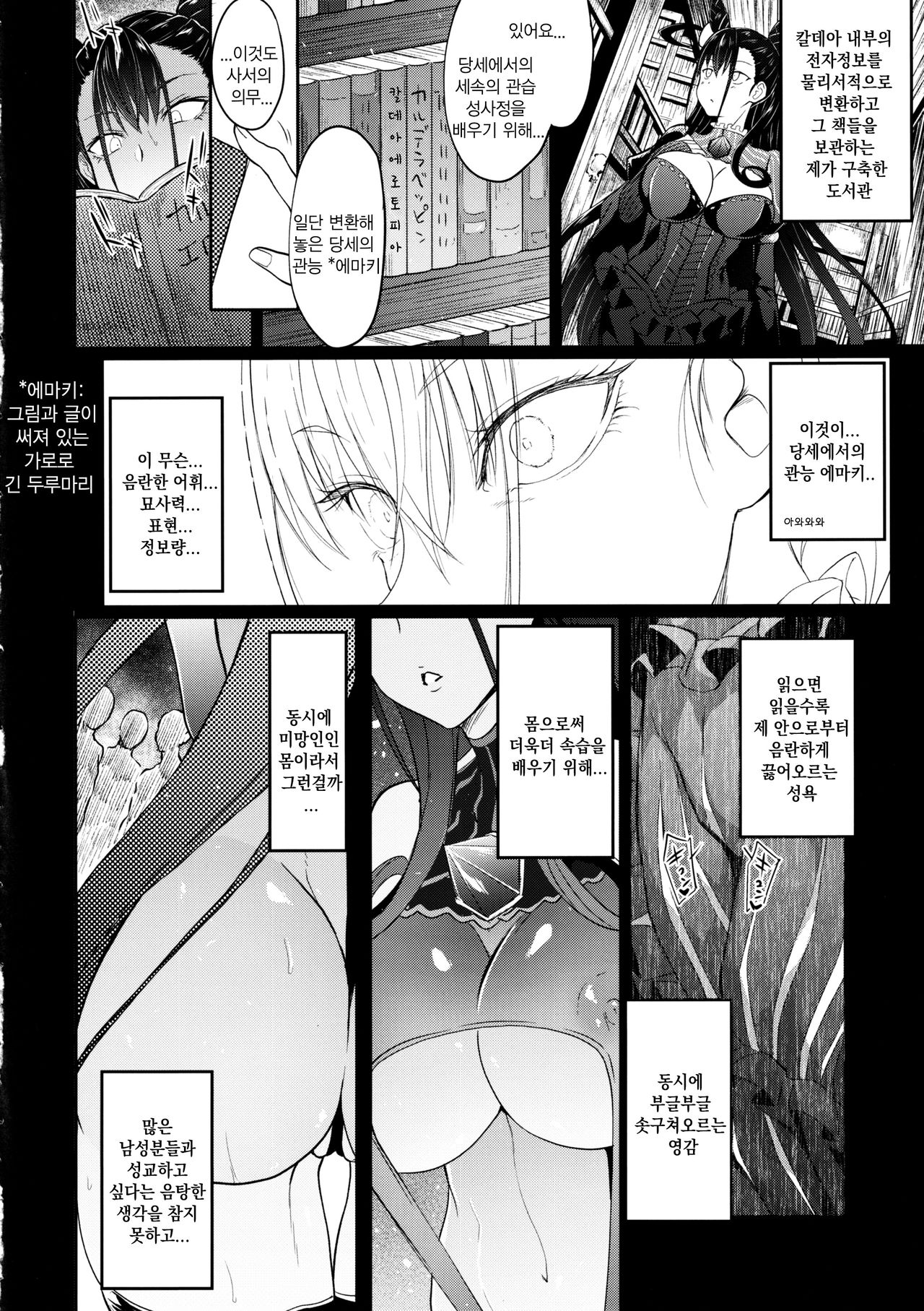 (C97) [Alkaloid no Baketu (Mizoguchi Gelatin)] Murasaki Shikibu Nikuyoku Inbiroku | 무라사키 시키부 육욕 음미록 (Fate/Grand Order) [Korean] 5eme image