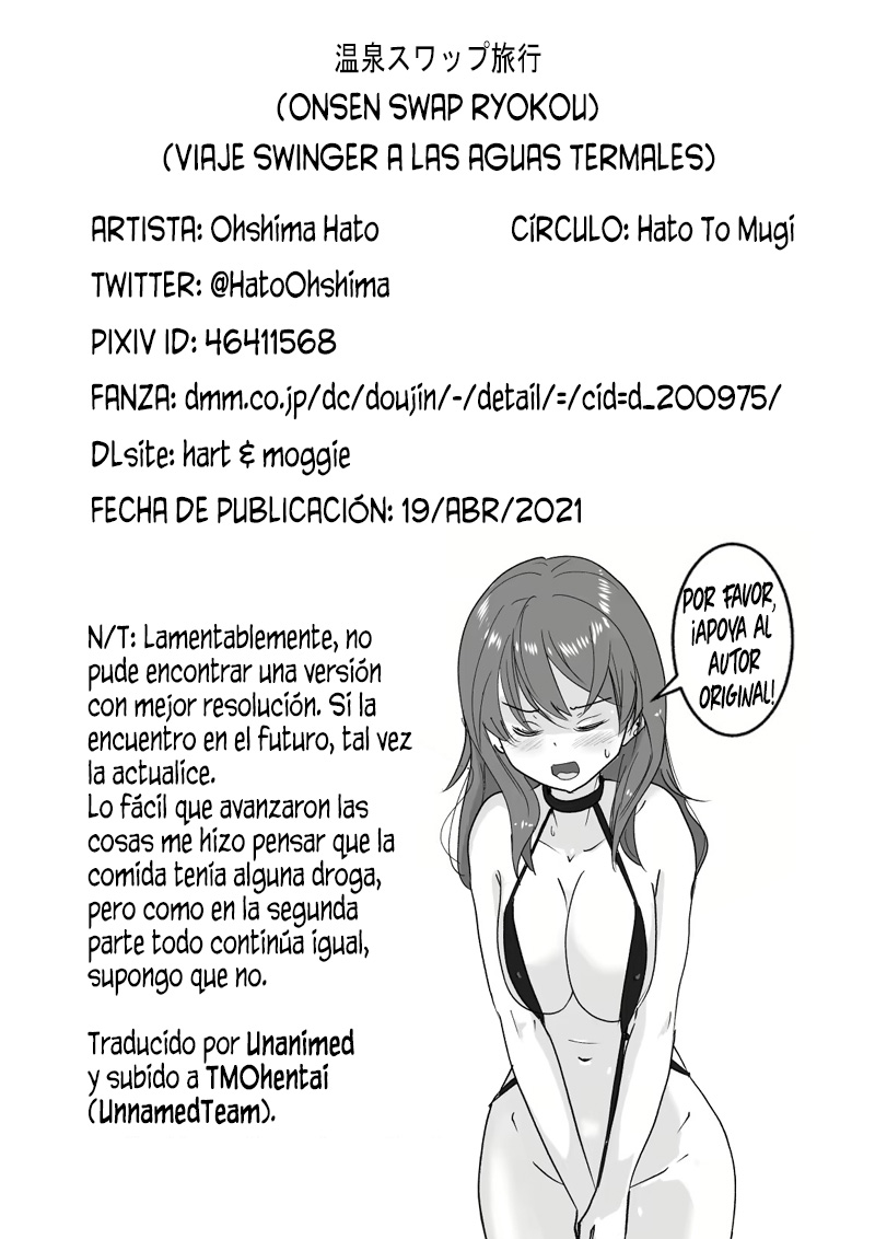 [Hato to Mugi (Ohshima Hato)] Onsen Swap Ryokou ~ Demo Koibito wa Uso de Honto wa Imouto!? | Viaje Swinger a las Aguas Termales ~ ¿¡Sólo que En Realidad no es Mi Novia, Sino Mi Hermana Menor!? [Spanish] [Unnamed team] [Digital] изображение № 30